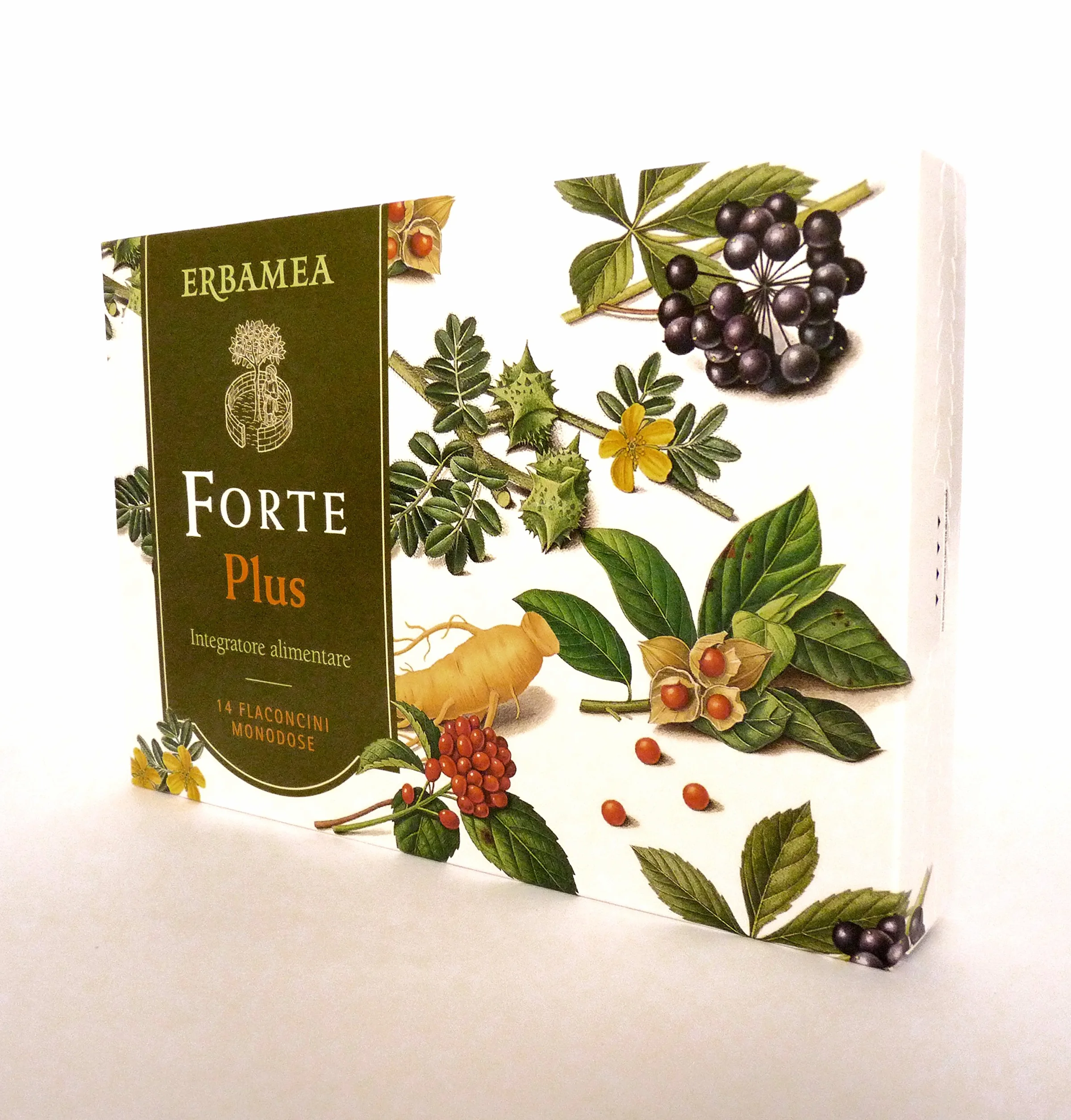 FORTE PLUS 14 flaconcini Pappa reale, ginseng, eleuterococco, withania, tribulus, energizzante