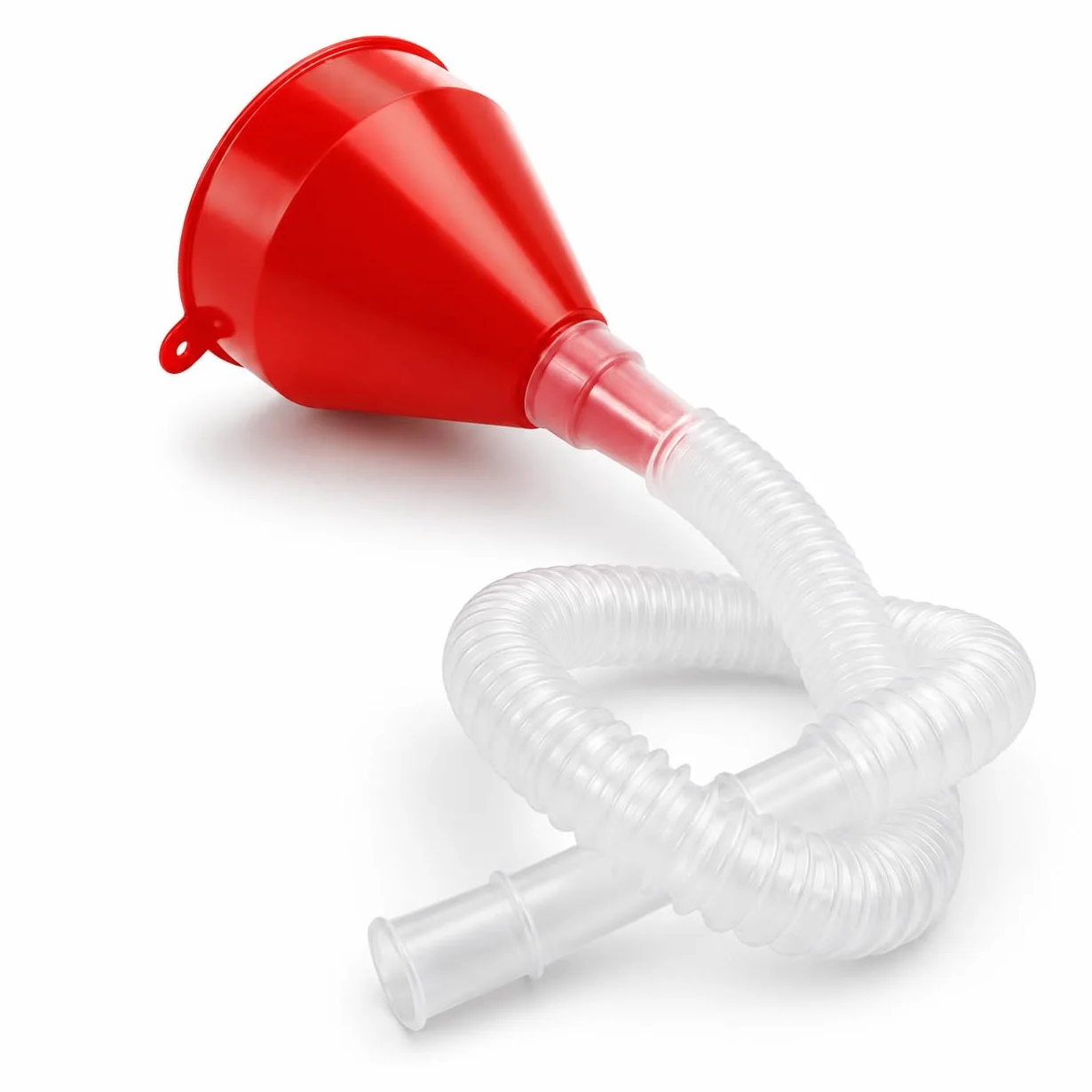 Imbuto Universale Auto con Beccuccio Lungo Flessibile Ø8 cm – per Olio, Benzina, Acqua, Antigelo, AdBlue