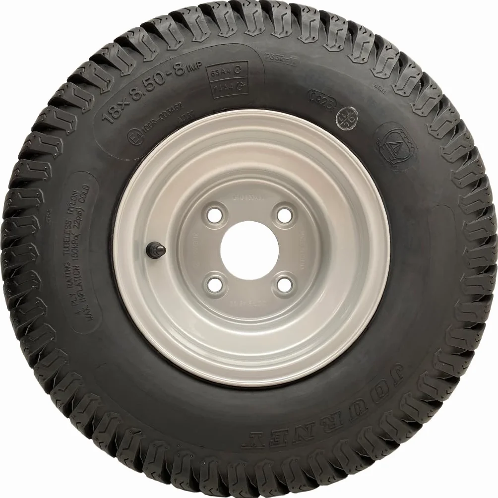 Parnells - Kit Rimorchio ATV - 2 Ruote 18x8.50-8 + 2 Mozzi 4xm12 100 mm PCD e Assali 35 mm x 35 mm - Wanda P332 a 4 Strati, 750 kg, Altezza 455 mm, Larghezza 210 mm - Contrassegno E, Legale Stradale