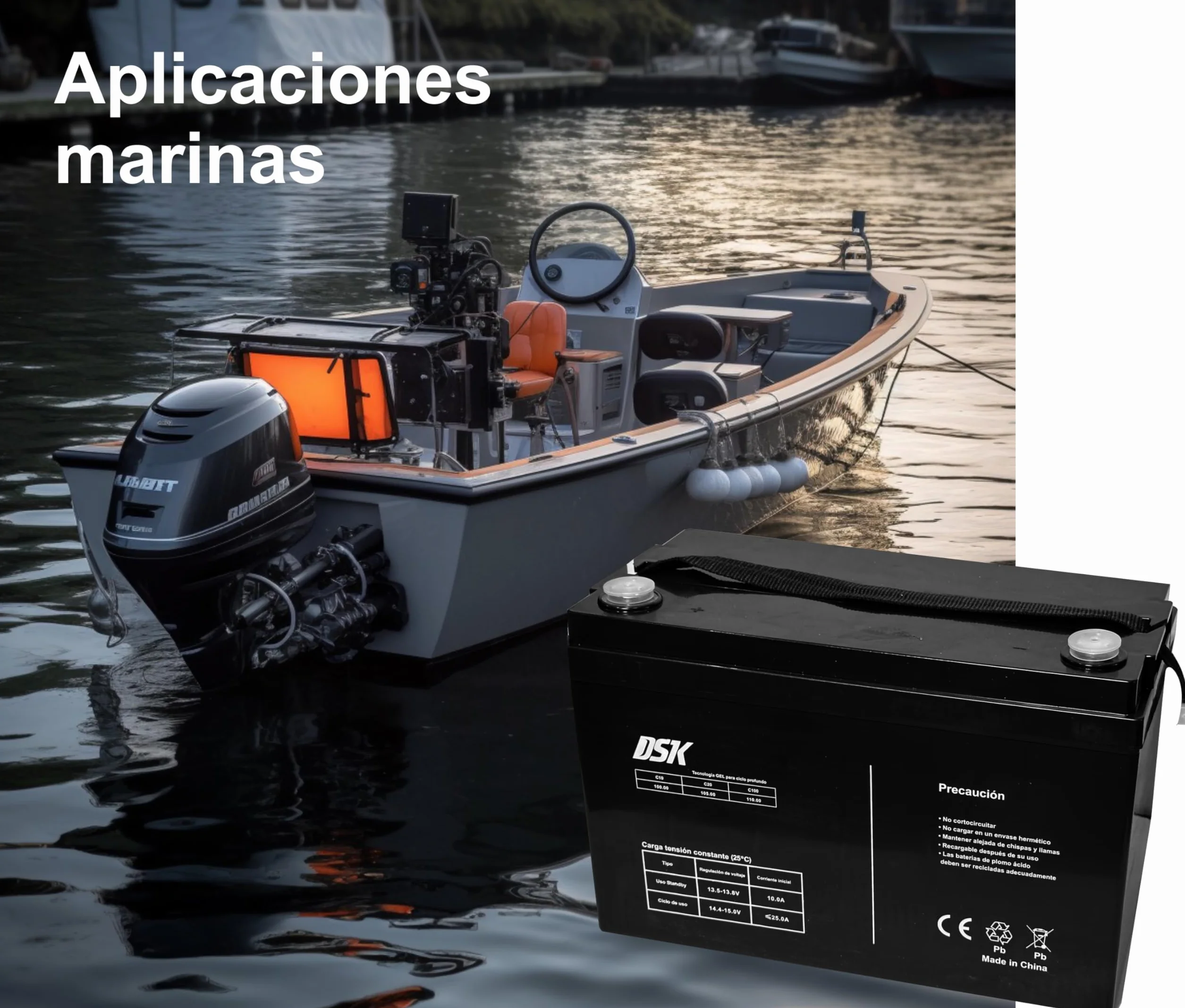 DSK 10369 - Batteria al piombo sigillata AGM da 12V e 6Ah ad alta scarica Batteria ideale per UPS-SAI, sistemi di sicurezza e comunicazione, luci di emergenza