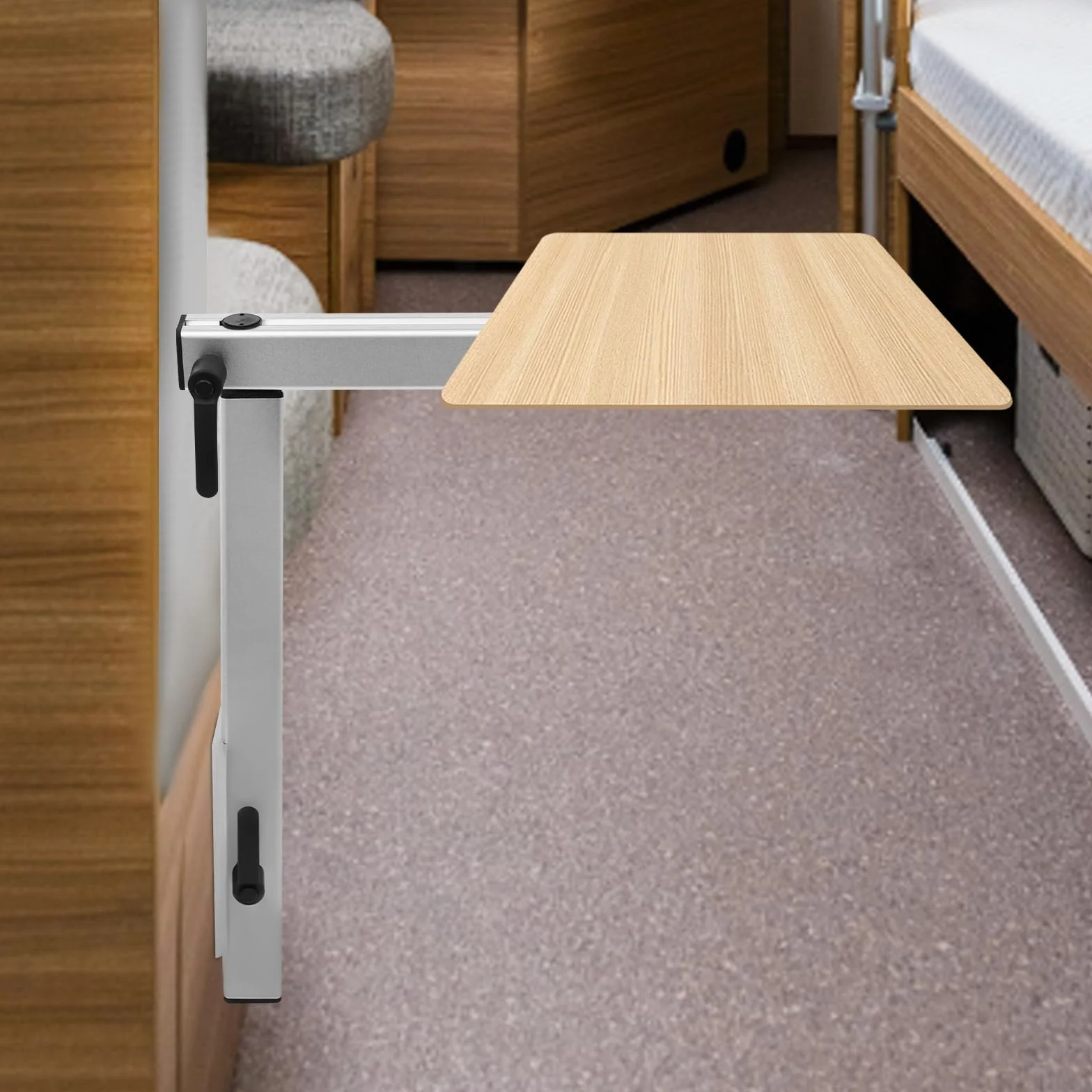 Gambe del tavolo rimovibili, gambe del tavolo con cerniera girevole a 360°, possono essere posizionate su gambe mobili fai da te per camper, yacht, camper