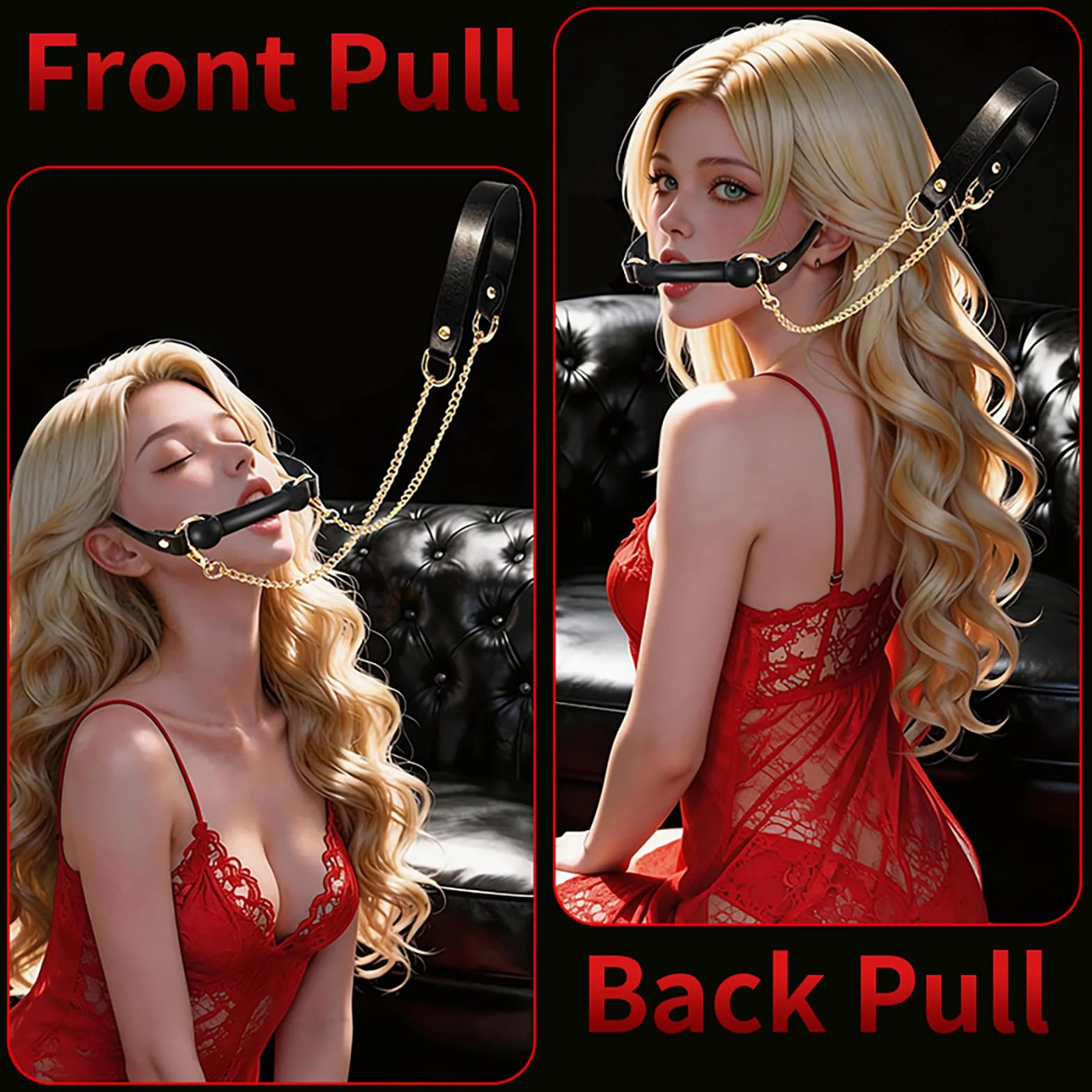 Ball Gag Bavaglio in Silicone Regolabile per Bondage Estremo Giocattoli Sessuali