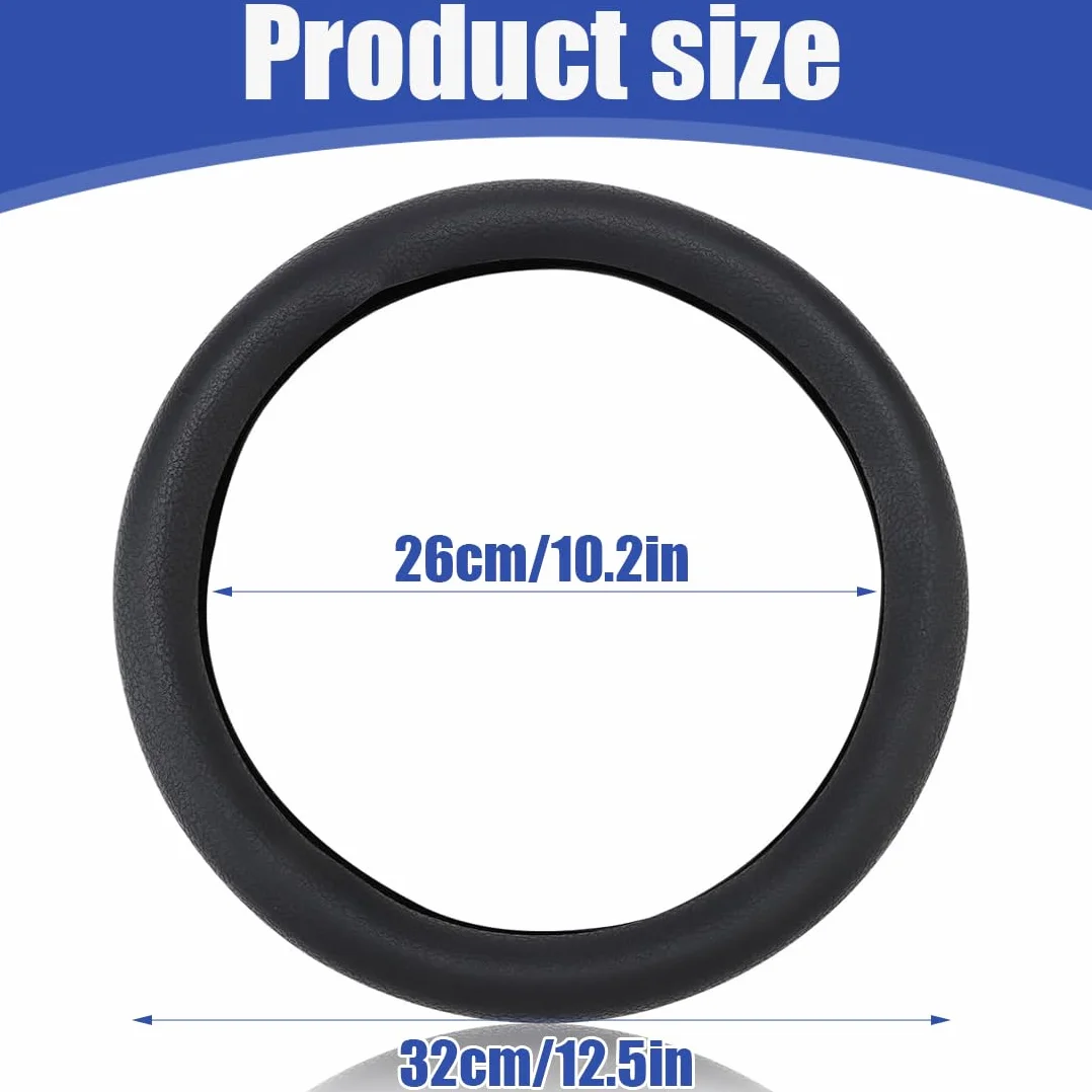 XPEX Coprivolante per auto in silicone 34-40CM Coprivolante per auto in silicone, protegge e riduce l'attrito tra le dita e il volante, volante antiscivolo