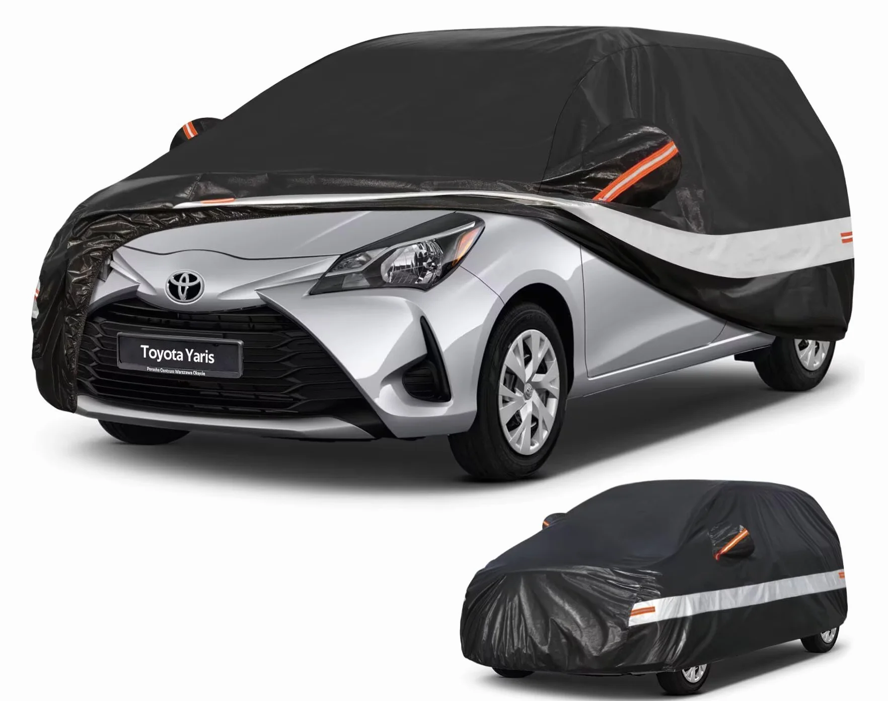 10 strati Telo Copriauto per Toyota Yaris(2003-2025),100% copertura auto impermeabile,Telo Copri Auto per Esterno,impermeabile,protezione UV,antivento,antipolvere
