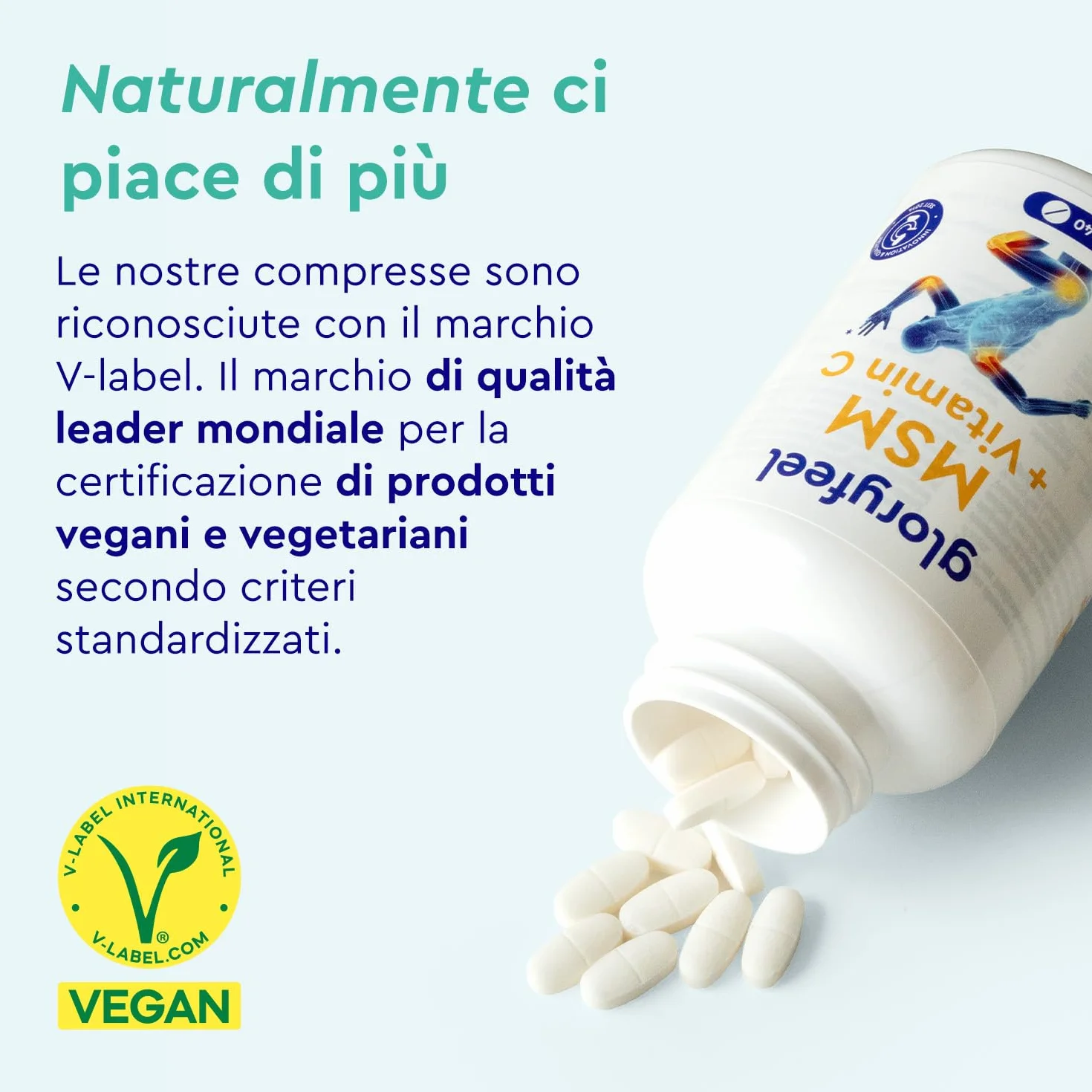 MSM 2000mg + Vitamina C Acerola 240 Compresse Alto Dosaggio - Metilsulfonilmetano Vegano per Ossa, Articolazioni, Pelle e Sistema Immunitario