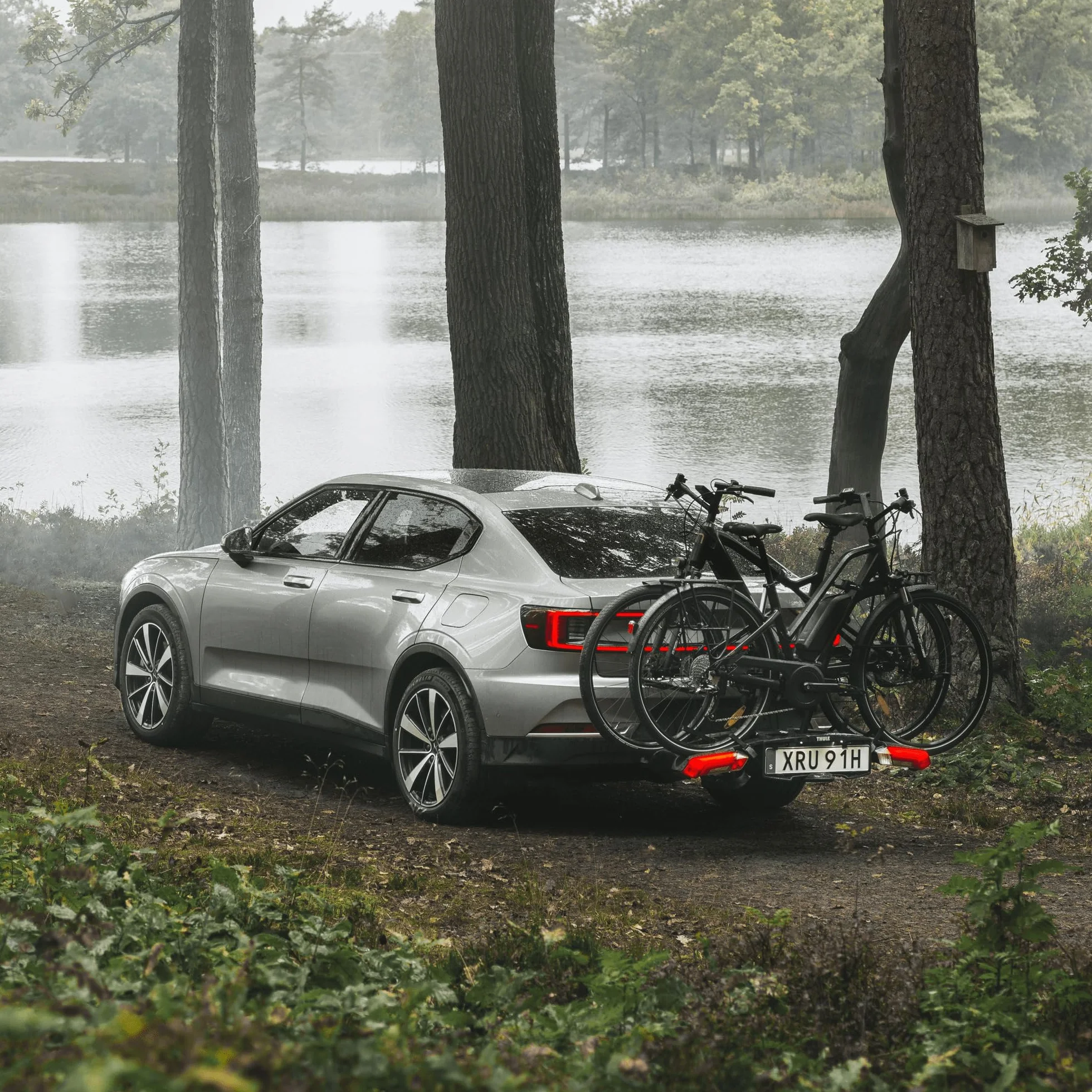 Thule Epos Piattaforma Gancio Traino Portabici Pieghevole Black, 3 bikes
