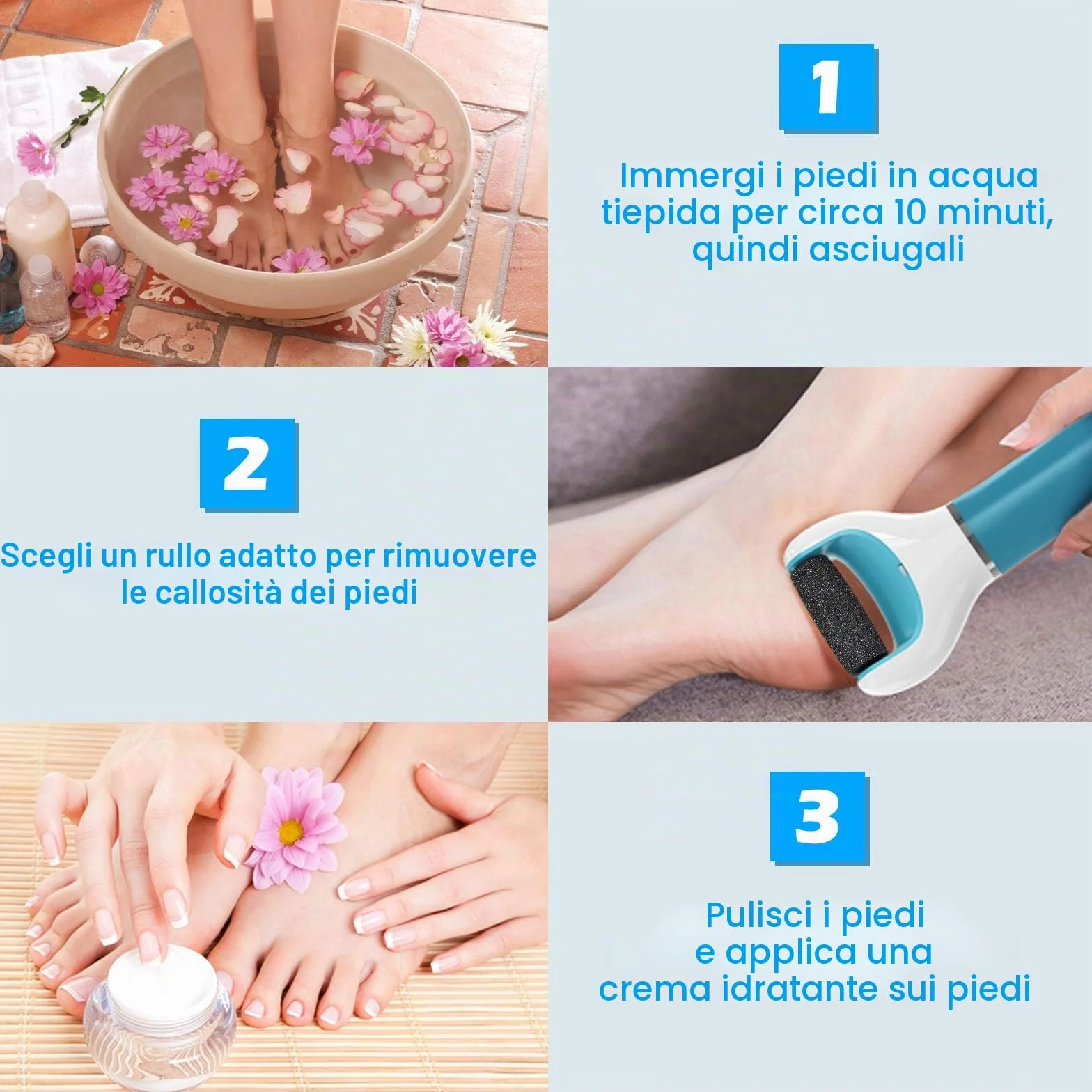 Dr Scholl Velvet Smooth Rullo Pedicure Elettrico 2 Tipi di Rugosità Ricariche Lima Piedi Esfoliante