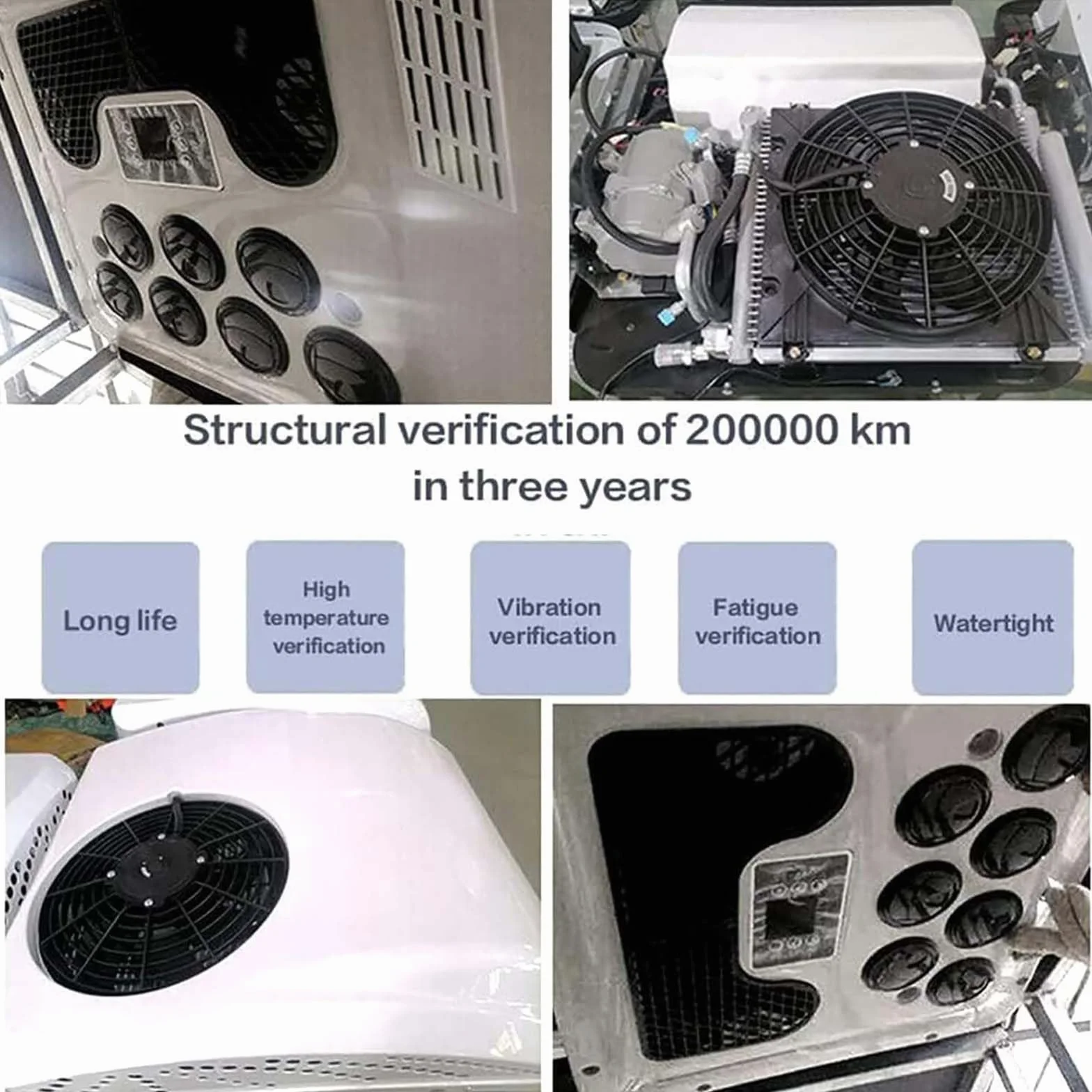 Condizionatore d'Aria 12V 24V DC Aria Condizionata Fredda e Calda per Camion Camper Autobus