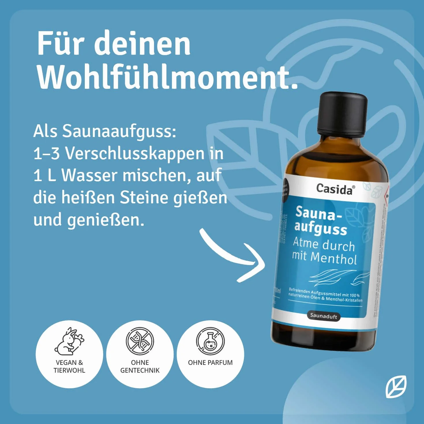 Casida Infusione per sauna mentolo oli essenziali naturali limone pompelmo eucalipto 100 ml