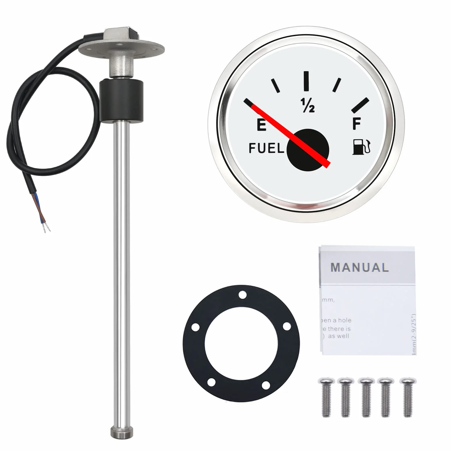 Sensore di Livello del Carburante 300mm 0-190ohm per Camper Auto Barche