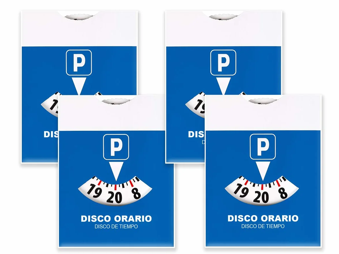 CARALL 4 Pezzi Dischi Orari Carta Parcheggio Disco Tempo Europa
