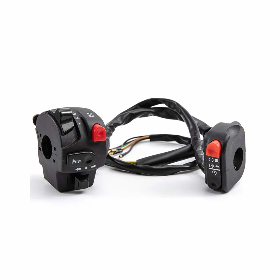 Interruttore 7/8" 22mm Moto Pulsante Clacson Indicatore Direzione Fendinebbia Luci Start