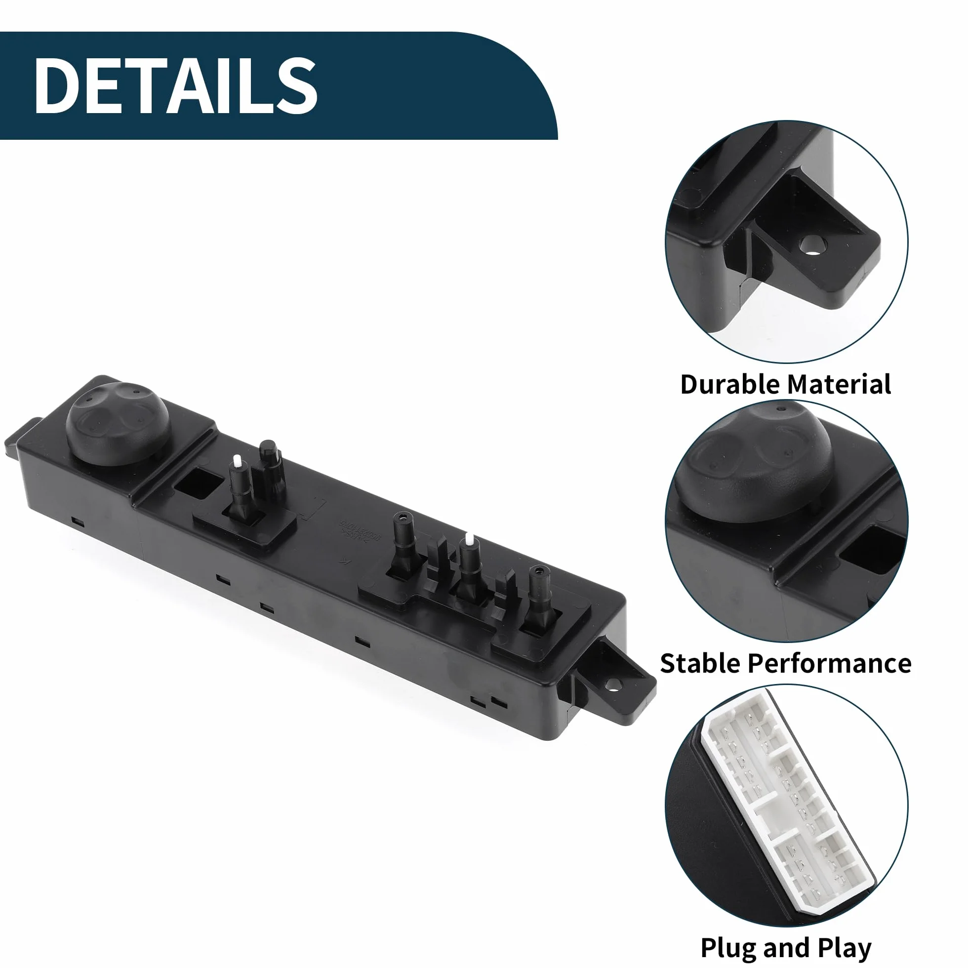 Interruttore Sedile Elettrico 881912W000 88191A1000 per Hyundai Santa Fe 2012-2015 Nero