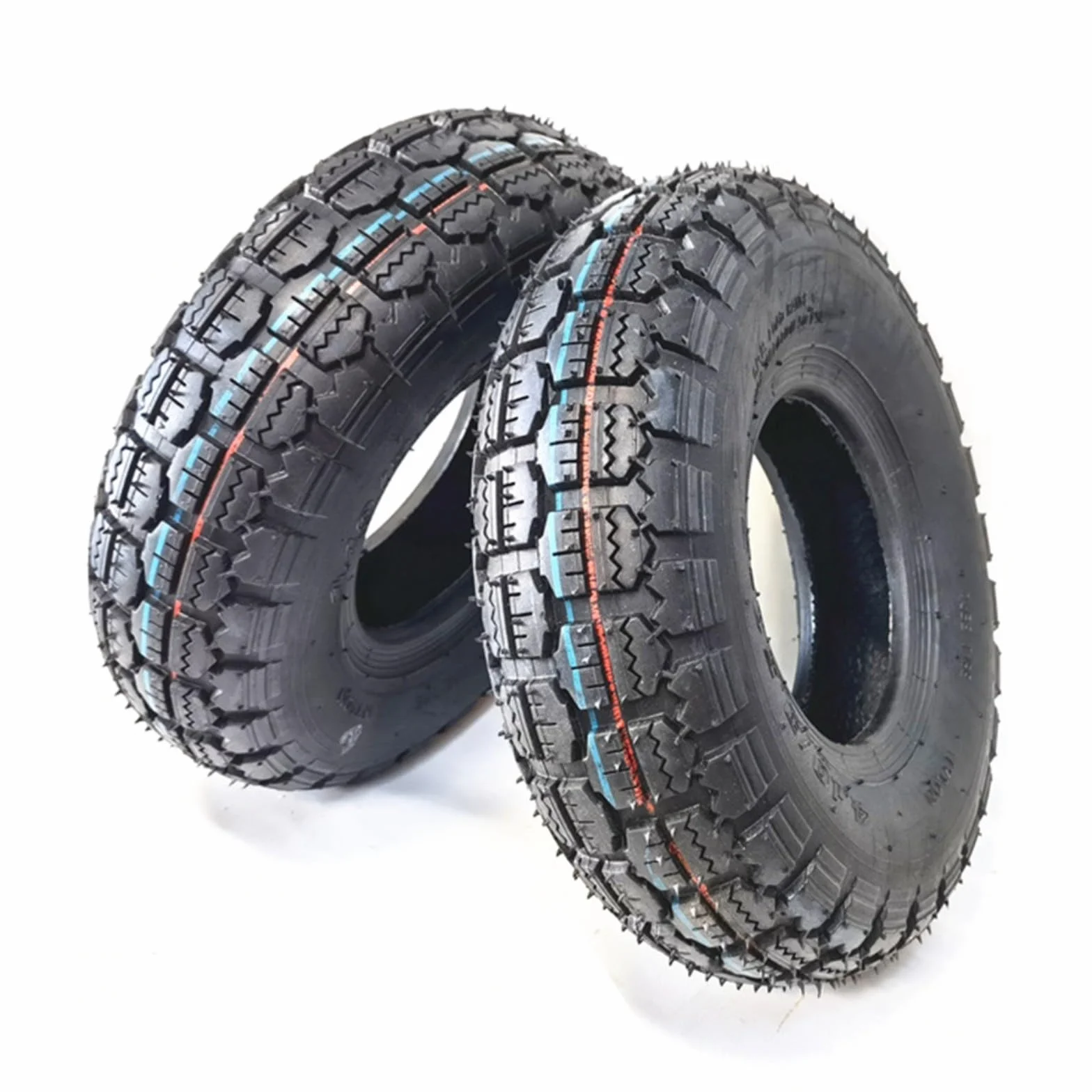 Pneumatico in gomma 4.10/3.50-5 12 pollici per scooter elettrico Go Kart Trolley Nero