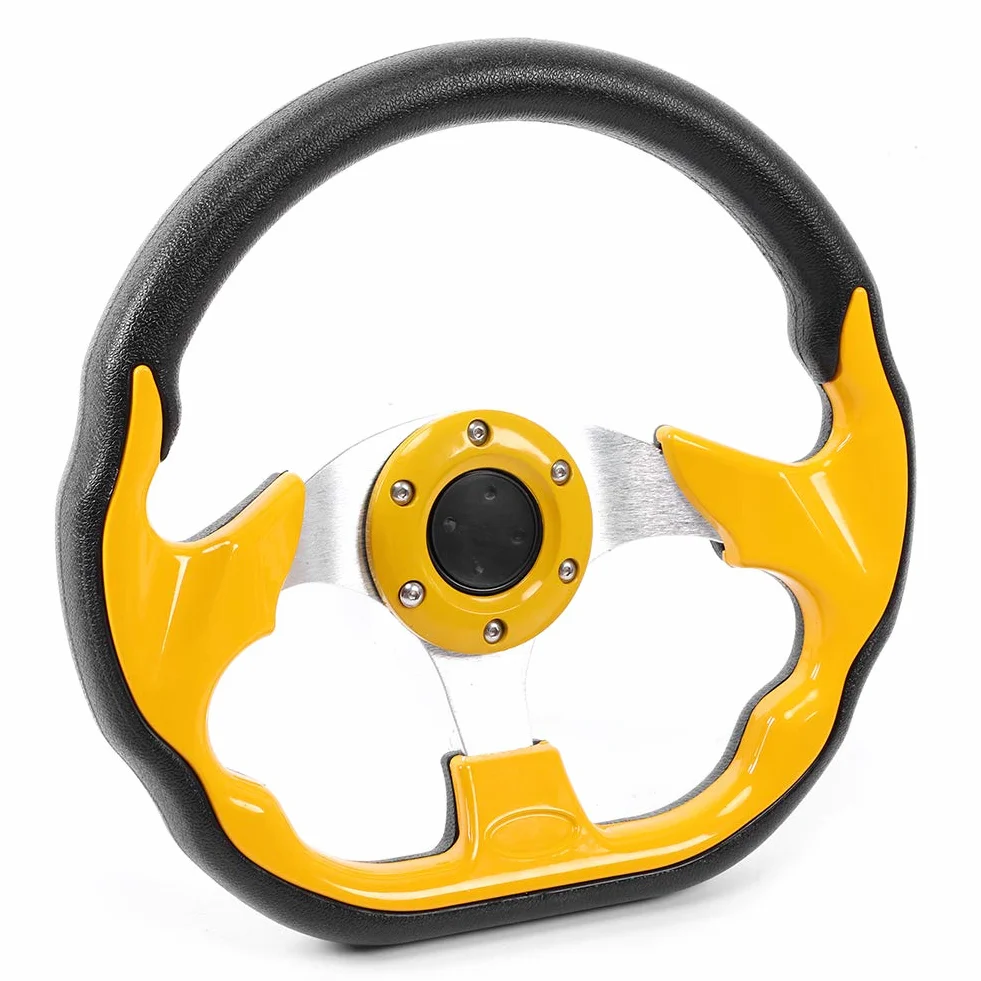 Volante da Volante da 12,5 Pollici in Fibra di Carbonio per Auto Sportiva da con Accessorio Universale per Pulsante Clacson
