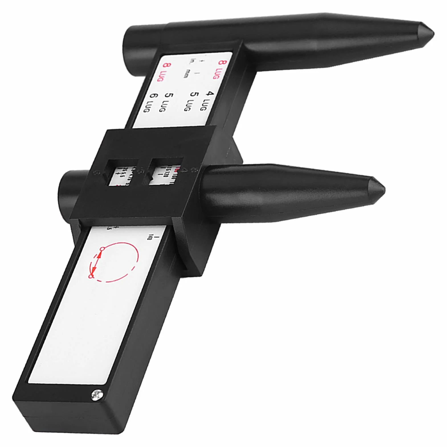 Righello per bulloni cerchioni PCD 4 5 6 8 fori Calibro universale strumento misurazione perni veicolo