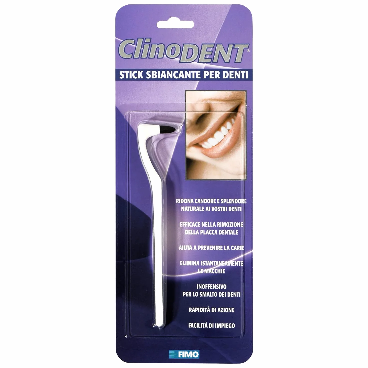 Gomma sbiancante dentale Stick - rimuove macchie e placca, ripristina lucentezza