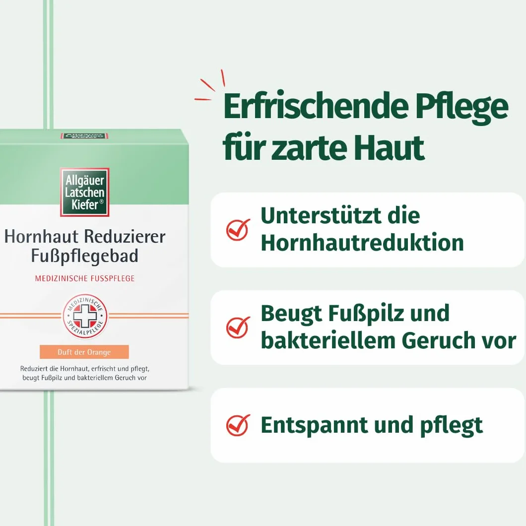 Allgäu Pino di montagna Horn pelle reduzierer Cura dei piedi Bad, 10