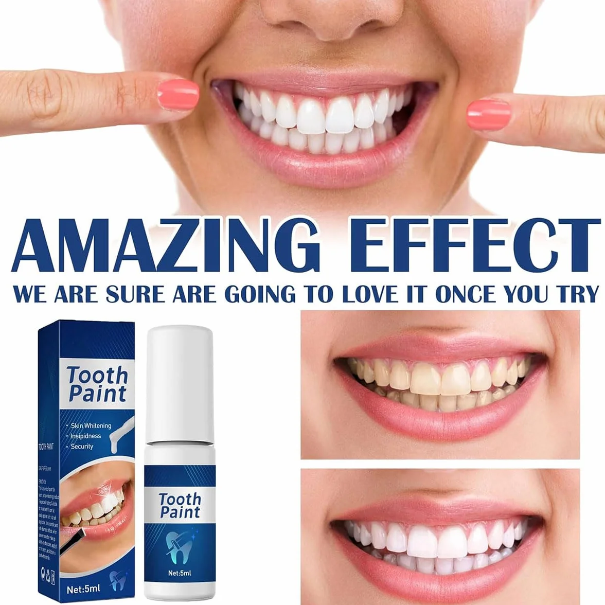 Gel Sbiancante Per Denti Sbiancamento Istantaneo Rimuove Macchie
