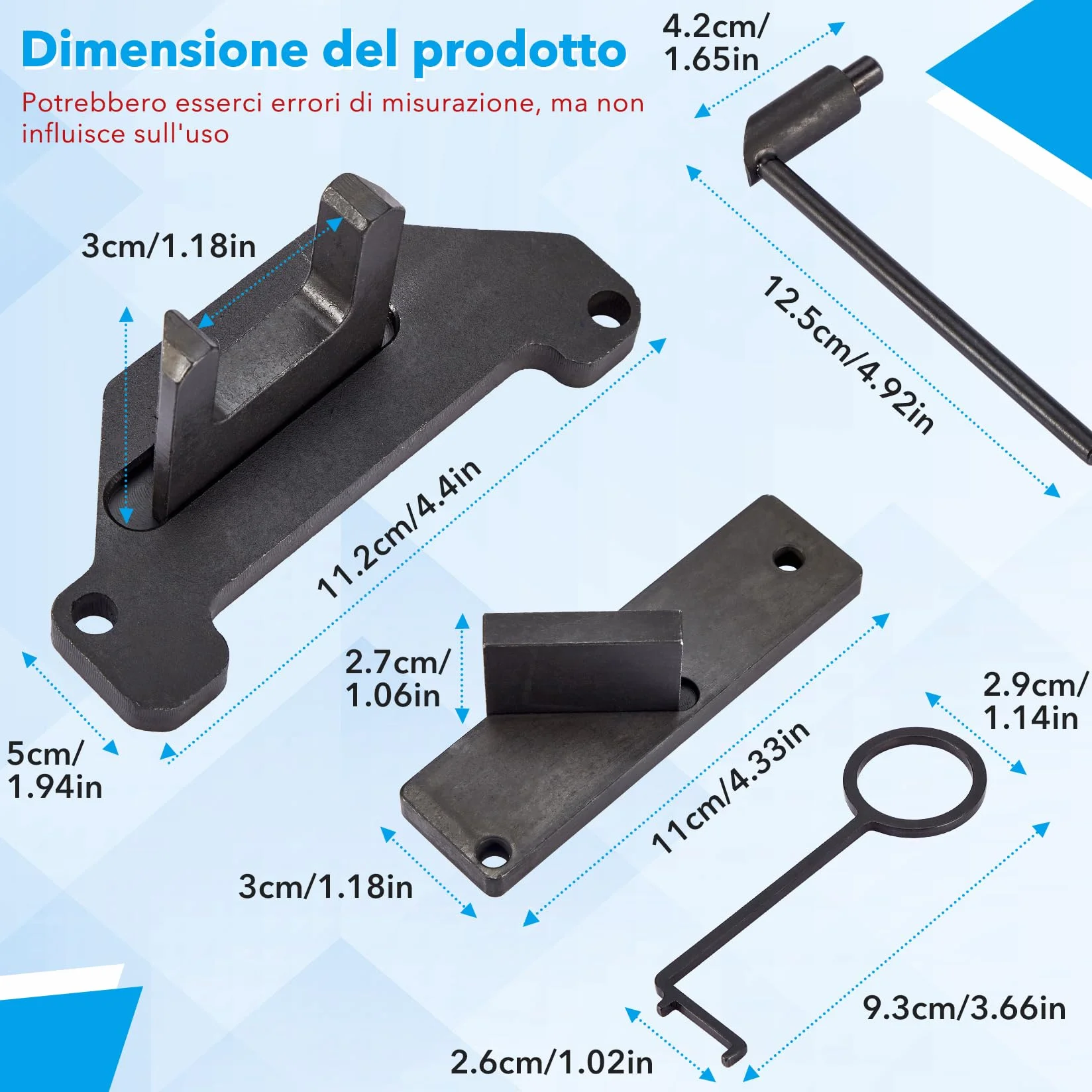 CarBole Kit Attrezzi Messa in Fase Motore 1.2 GDI PureTech Strumento Allineamento Camme Citroën Peugeot Opel OEM 0109-2B J-0109-2C J-0109-2D