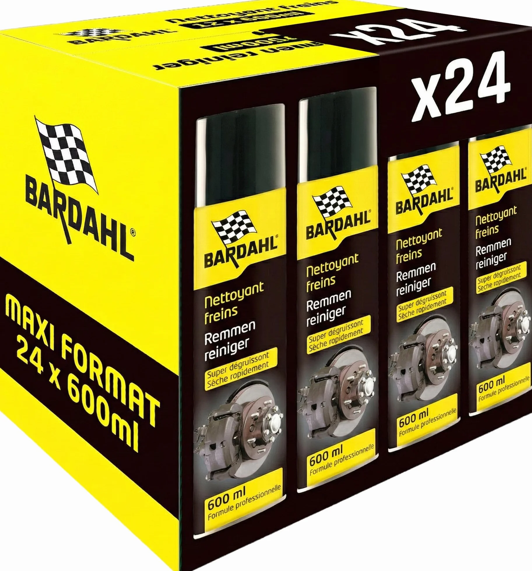 Bardahl Detergente Freno Super Sgrassatore 600 ML (24 Bombolette)