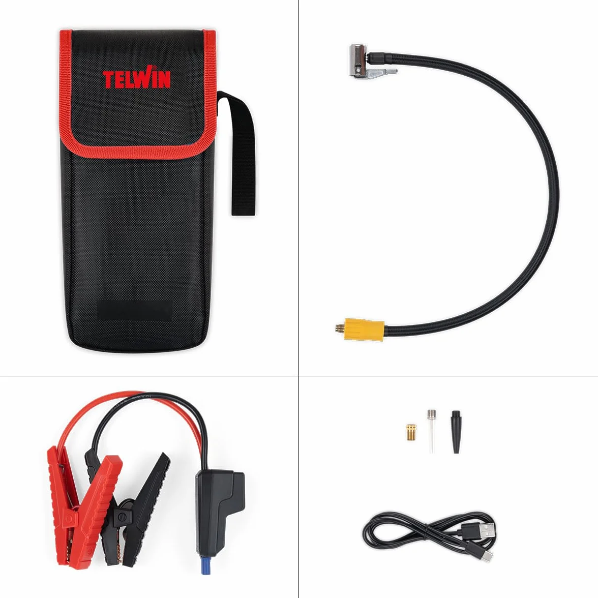 Telwin Drive 1800 Kompressor Avviatore Booster Multifunzione 12V Portatile Ultracompatto 1800A