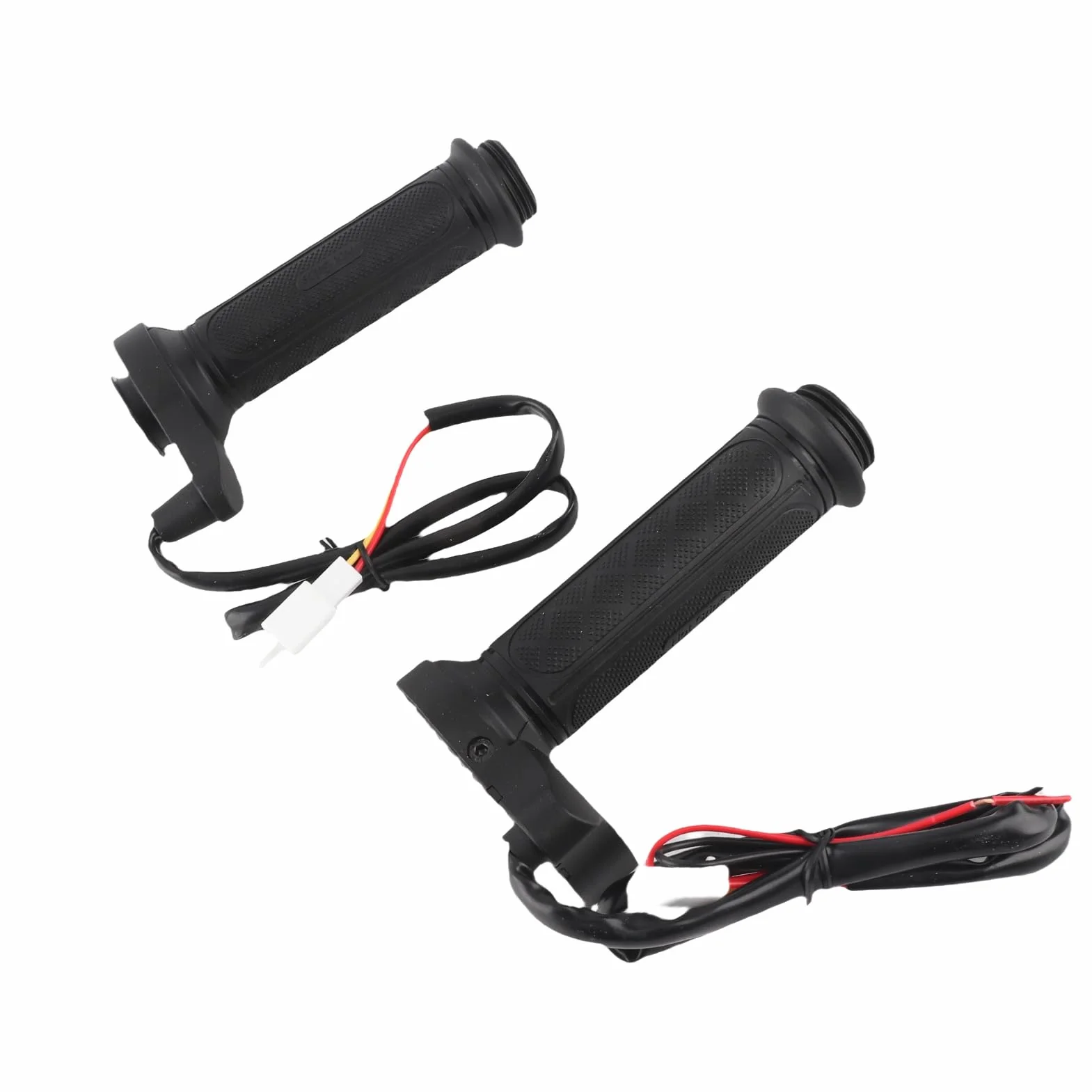 Manopole Moto, 1 Paio 22mm (7/8") Elettrico Riscaldato Caldo Manopole Manubrio per Moto/Bici/ATV, Plastica, Nero