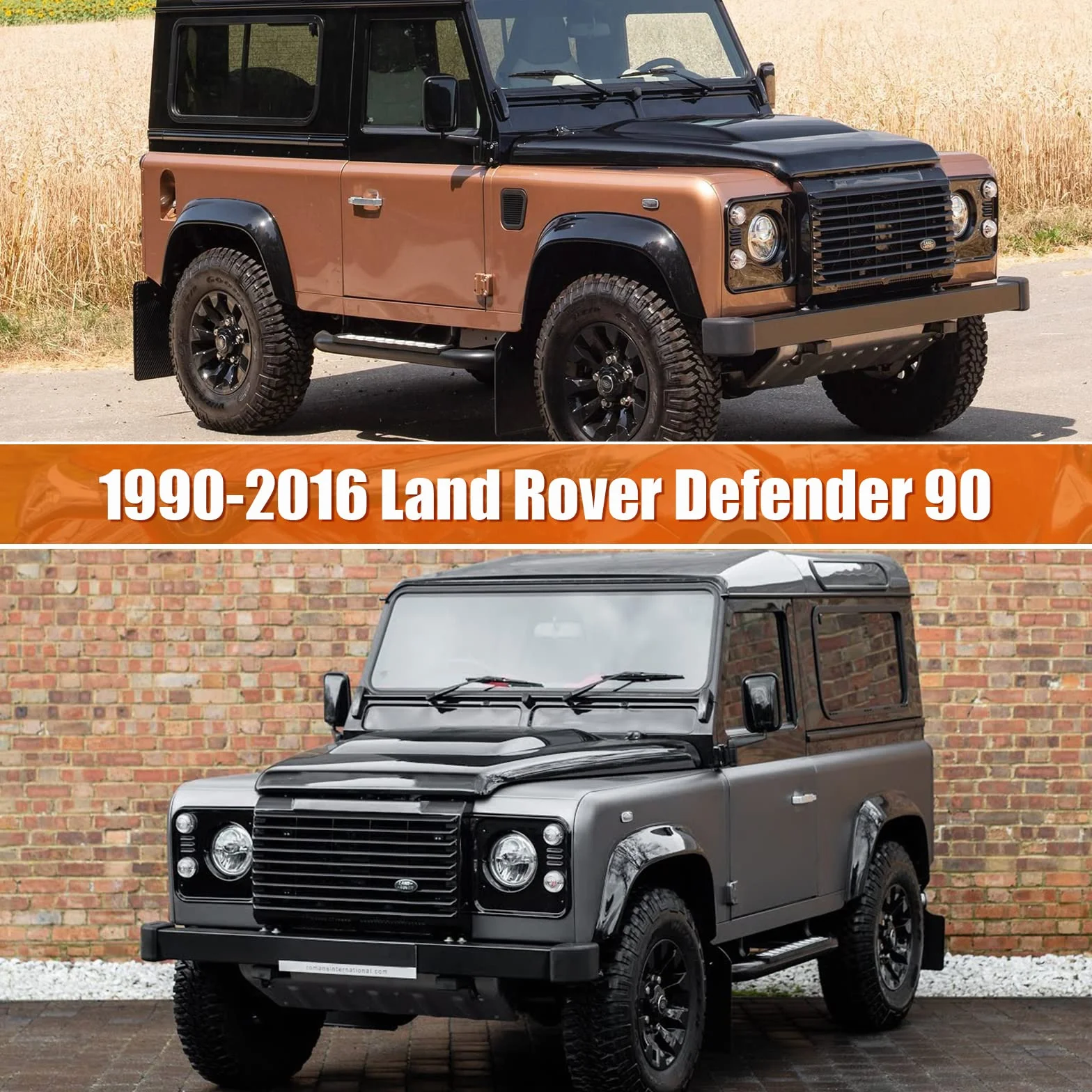 Telo Copriauto da Esterno Compatibile con Land Rover Defender 90 1990-2016, Copertura Auto Impermeabile Traspirante Telo per Auto con cerniera protezione da neve, pioggia, polvere