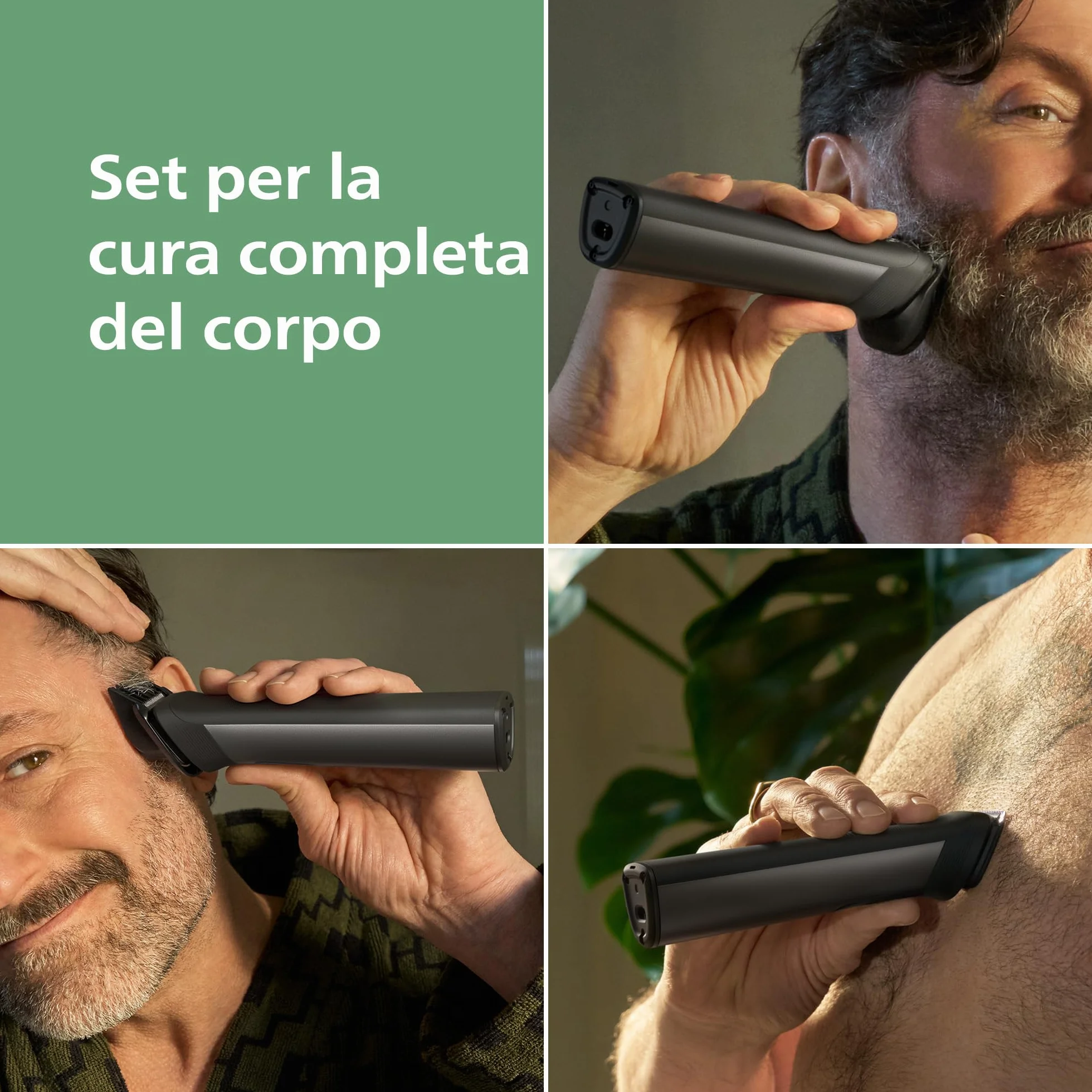Philips Serie 9000 Multigroom 19 w 1 MG9556/15 - OneBlade Trymer do twarzy, głowy i ciała, 27 ustawień długości (0,2-20 mm)