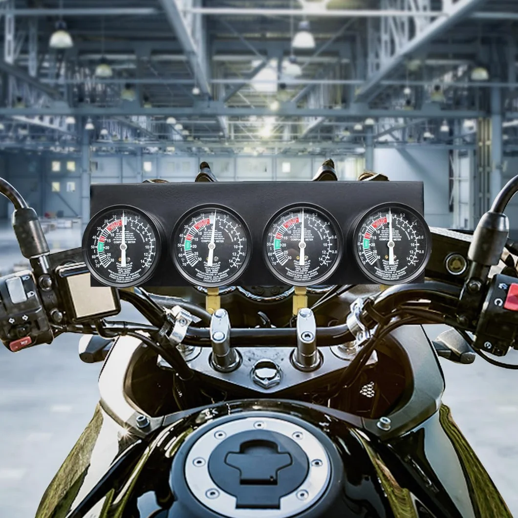 Sincronizzatore Carburatore con 4 Manometri per Auto e Moto