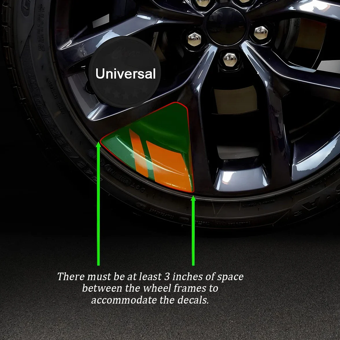 CGEAMDY 6 Pezzi Adesivi Riflettenti Strisce per Cerchioni Auto, Universali Decalcomanie per Pneumatici Mozzo Ruota, Cerchioni Ruote Decorazione Sicurezza Paraurti Accessori Parafanghi(Rosso)