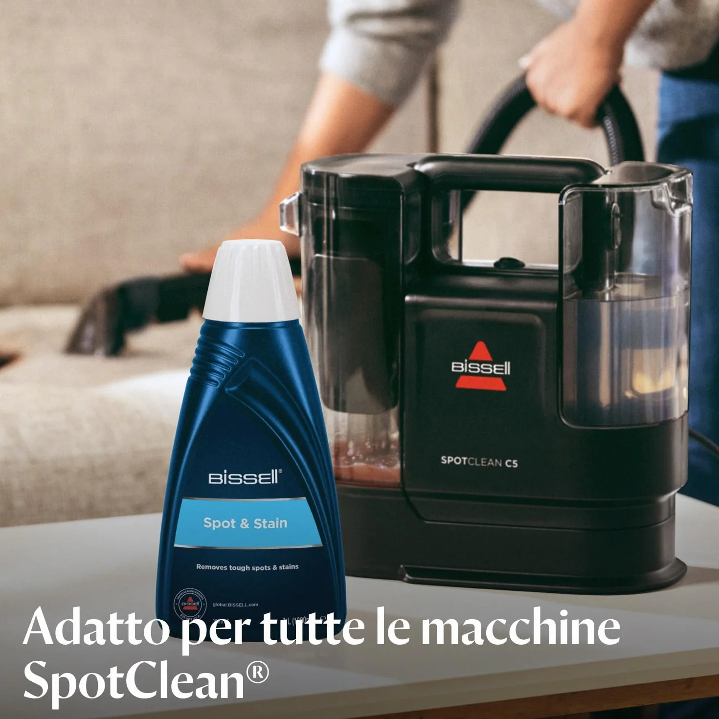 BISSELL Spot & Stain soluzione detergente 1L 1084N per SpotClean tappeti e rivestimenti