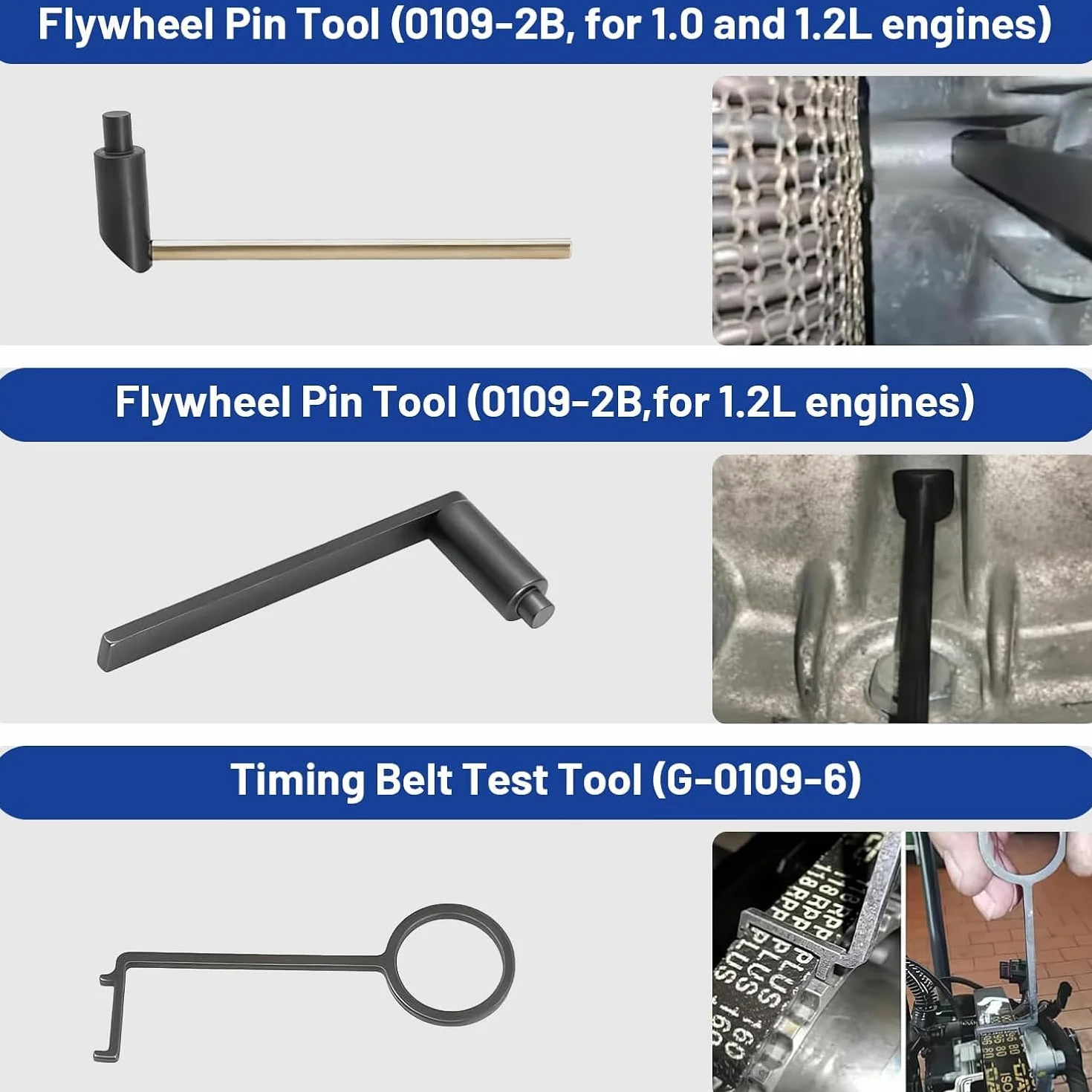 TANIASHOP Kit Messa in Fase Motori PSA 1.0 1.2 PureTech GDI VTi VVT per Peugeot Citroen Opel Toyota – Set Fasatura Professionale Alberi a Camme e Volano