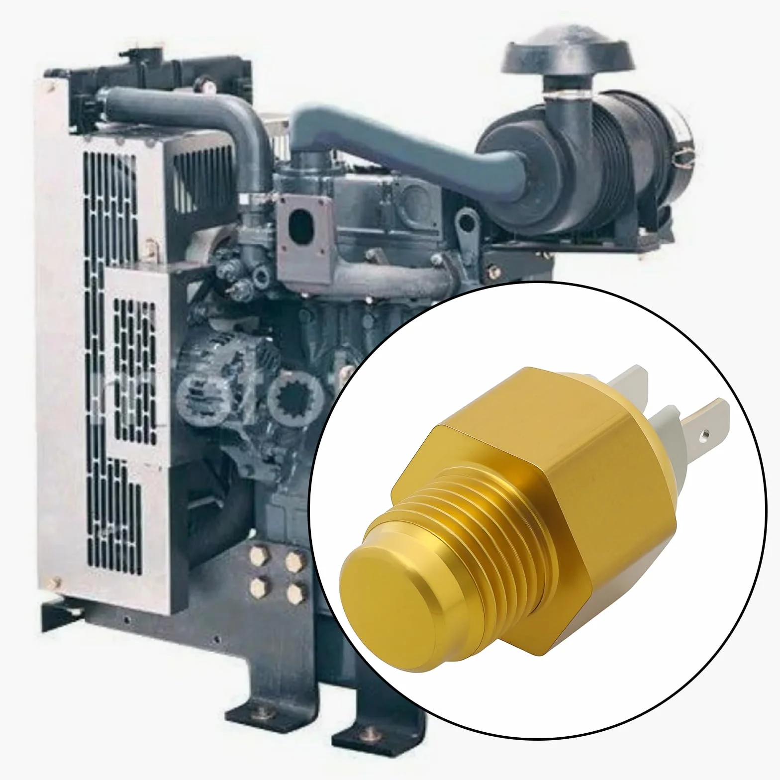 Sensore Temperatura Acqua Motore Escavatore 2848A112 385720500 Compatibile Con Perkins 403C-11 403C-15 404C-22 M16x1,5