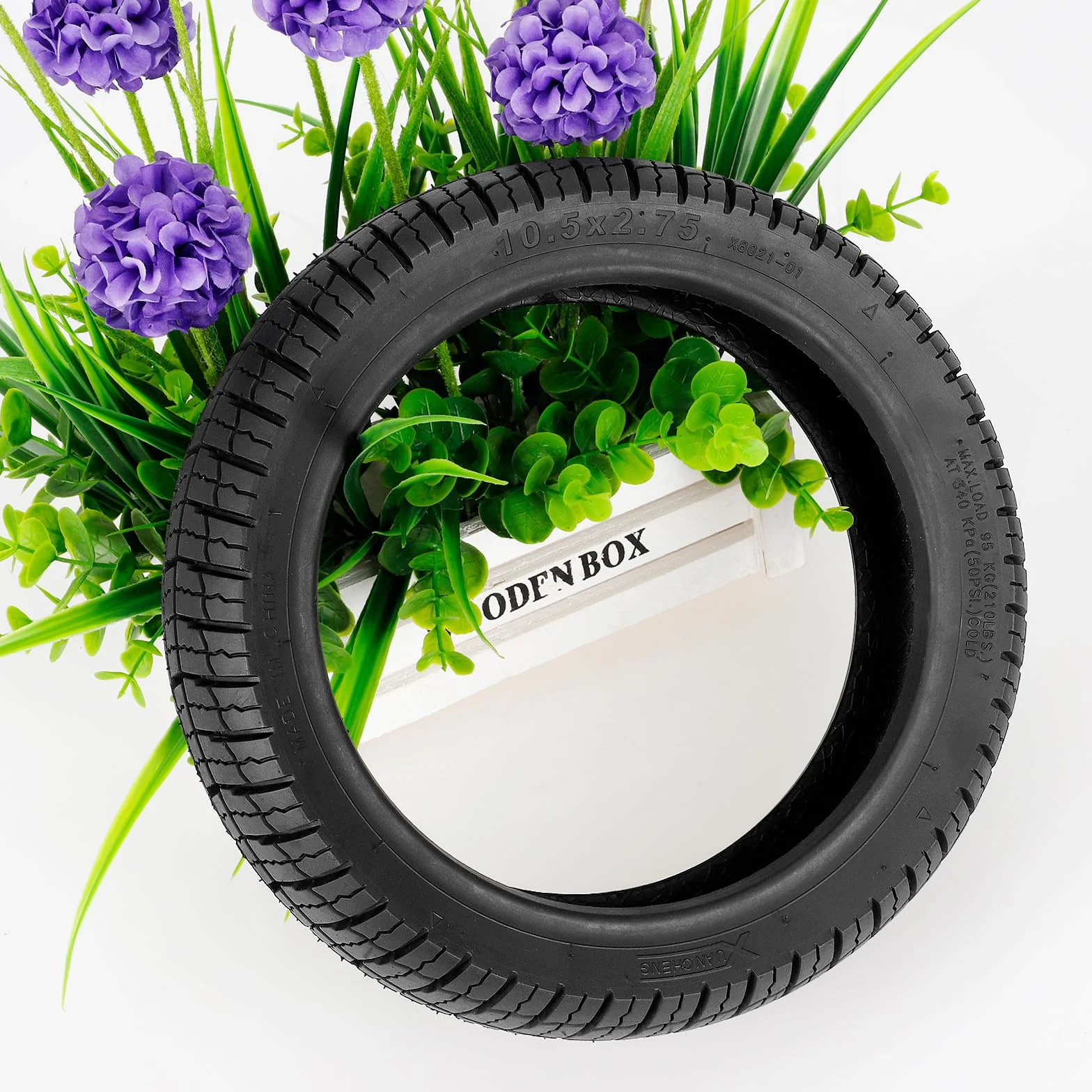 10,5 x 2,75 pneumatici tubeless per scooter elettrico Segway Ninebot P65 P100 P100su, pneumatici di ricambio da 10 pollici, pneumatici senza tubo, in gomma antiscivolo anteriore e posteriore, ruote di
