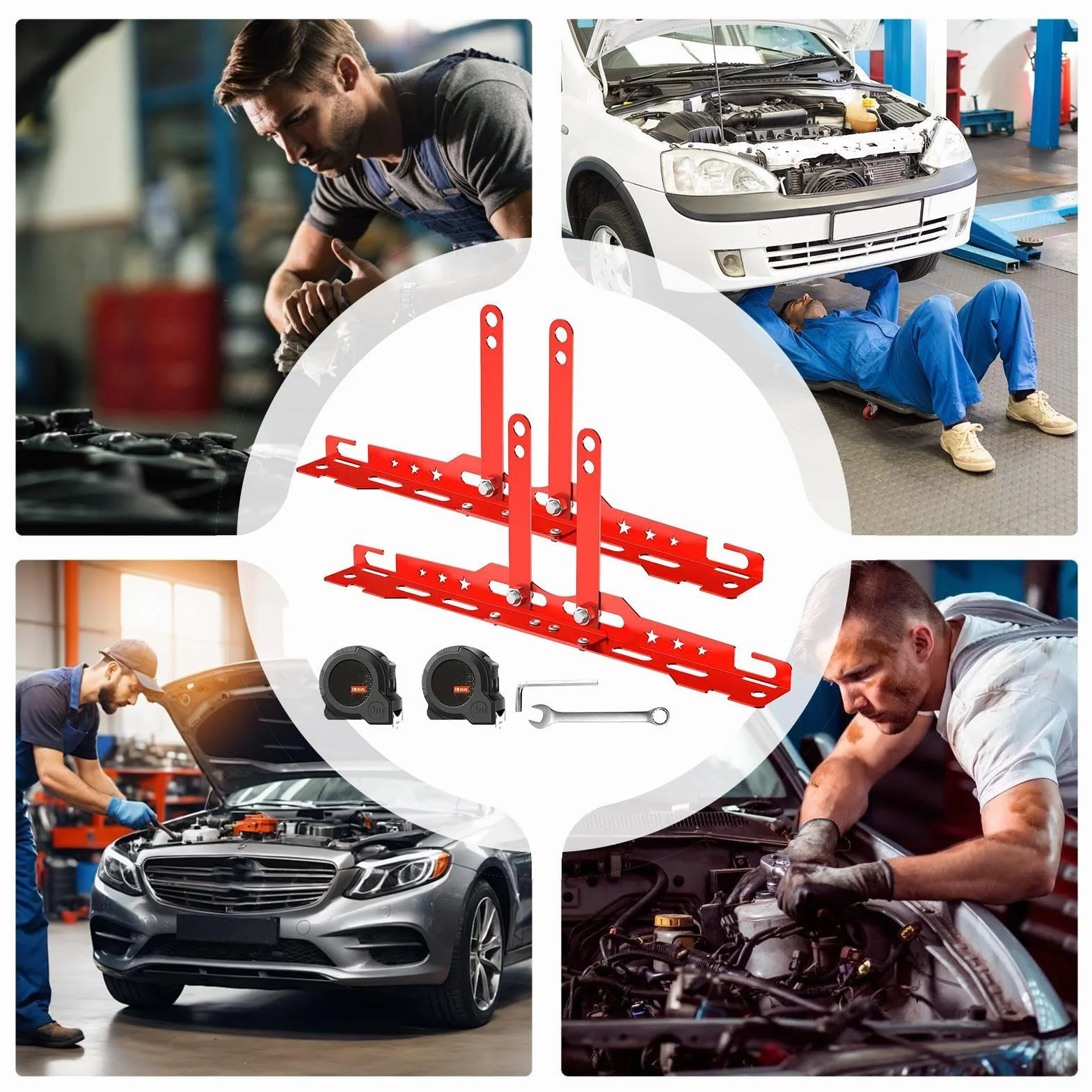 Attrezzo Di Allineamento Auto - Strumento Di Convergenza Professionale per Moto, Camion e Veicoli Industriali