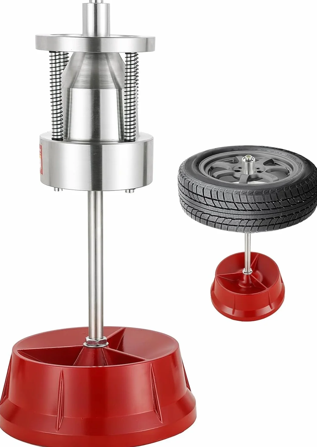 GOTOTOP Equilibratore di pneumatici Auto Camion Mozzi portatili Ruota Equilibratore di pneumatici Livella a bolla per cerchi resistente per auto, camion, furgoni e biciclette