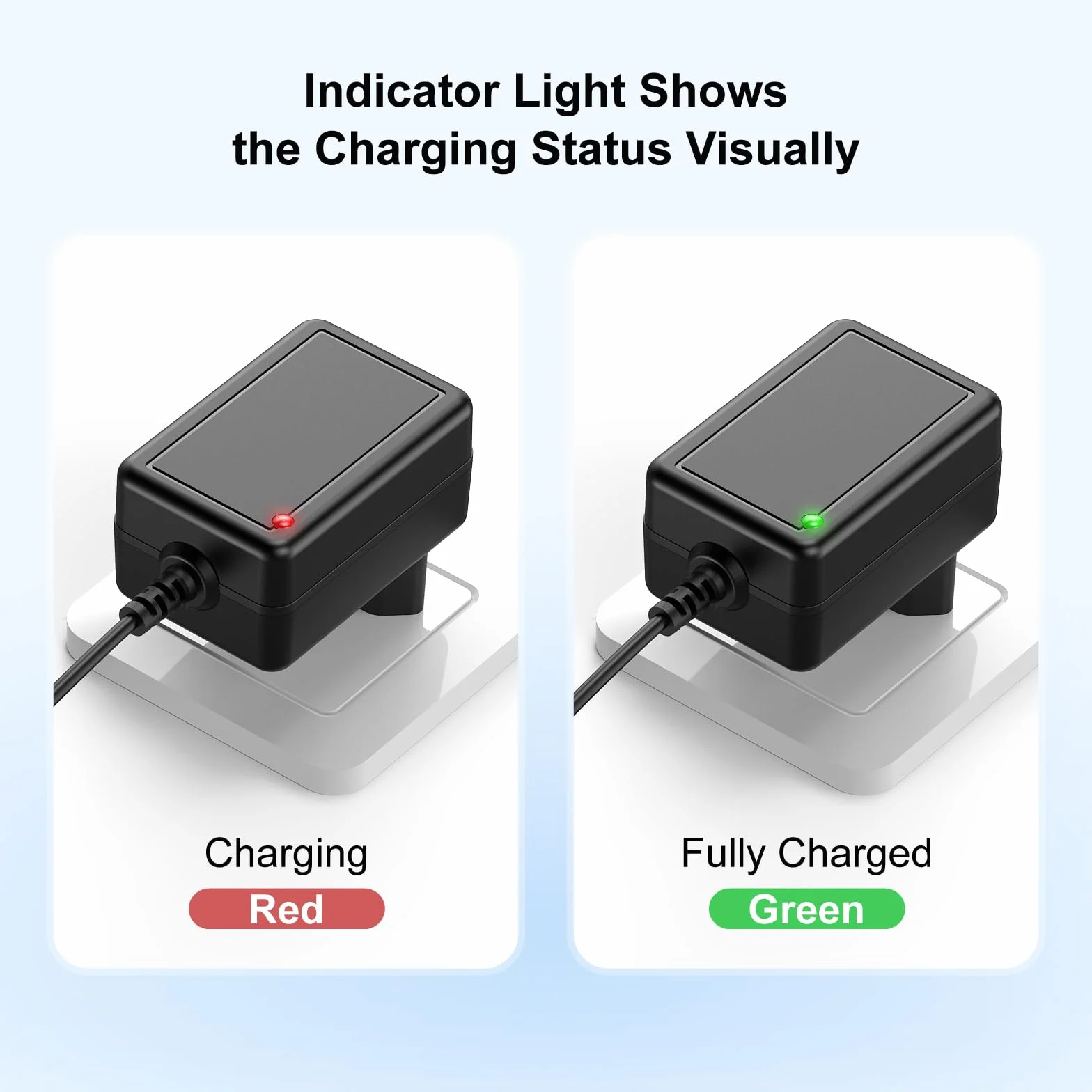 NASTIMA 12V 1A Caricabatterie Universale per Auto Elettriche Bambini con Indicatore Luminoso e 8 Convertitori