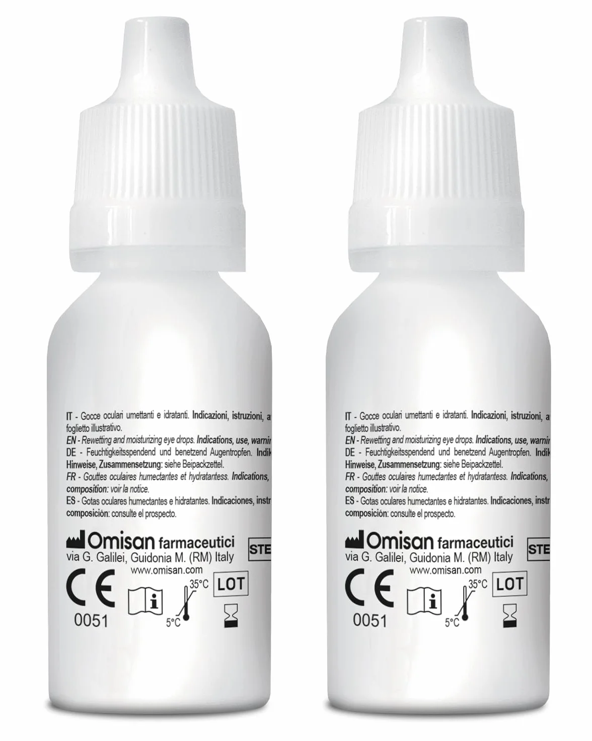 Easy Day Drops 3in1 Collirio Sterile Idratante Rinfrescante Umettante con Acido Ialuronico per Lenti a Contatto 2 x 15 ml