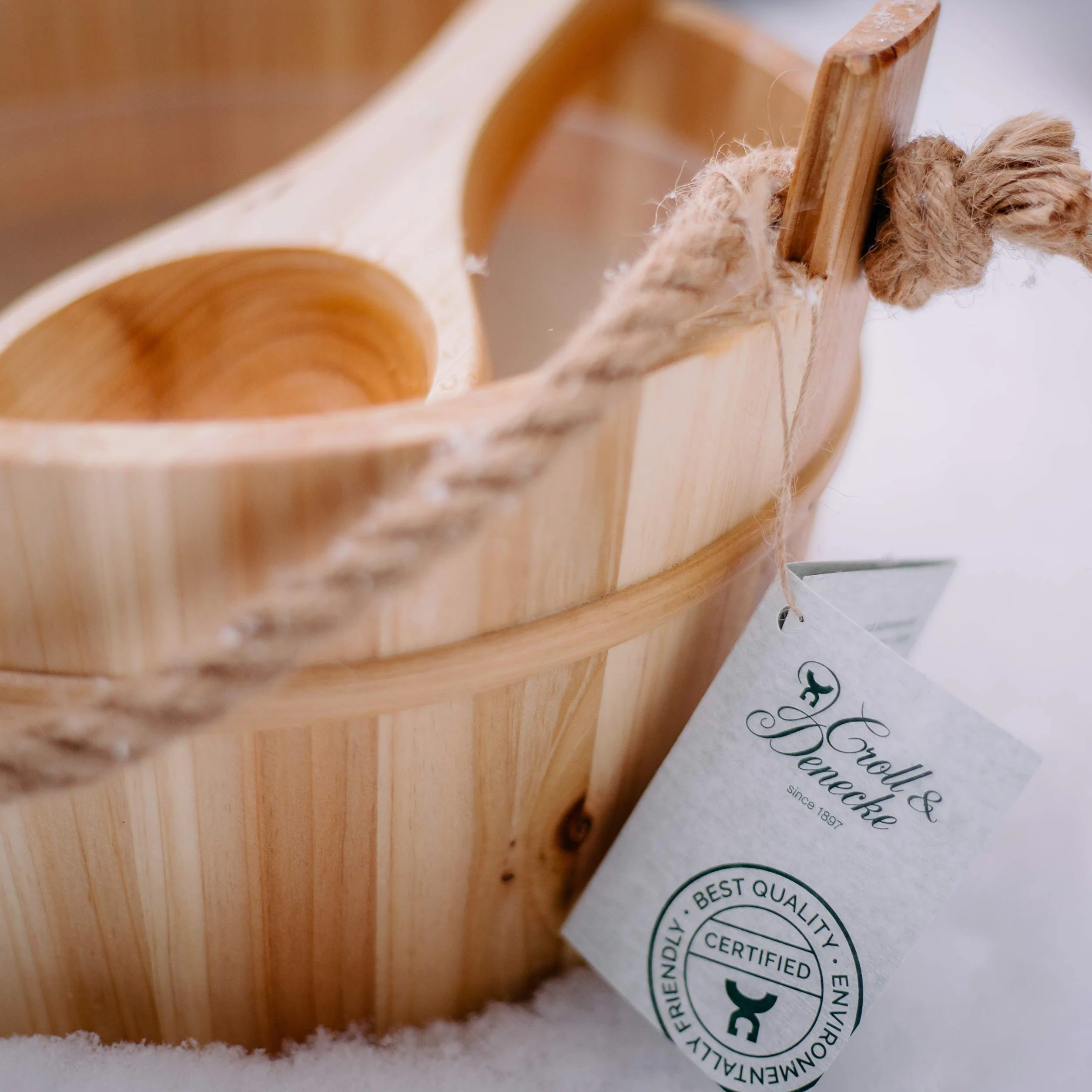 Croll & Denecke Secchiello per sauna in legno 28 cm