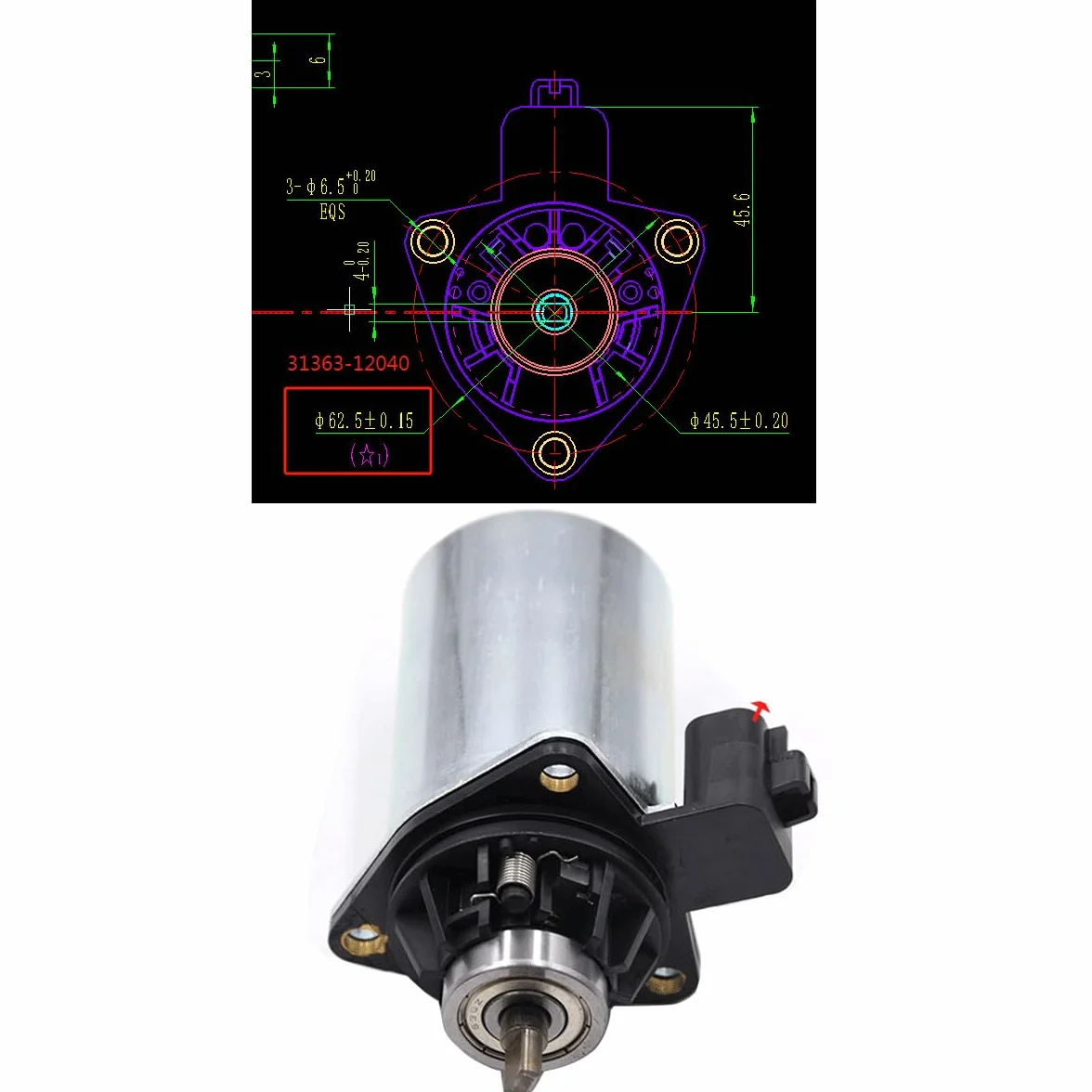 Attuatore frizione 3136312040 attuatore della frizione del motore Compatibile con Auris Corolla Verso Yaris 1.8L 1.5L 2.4L 2 arboncini