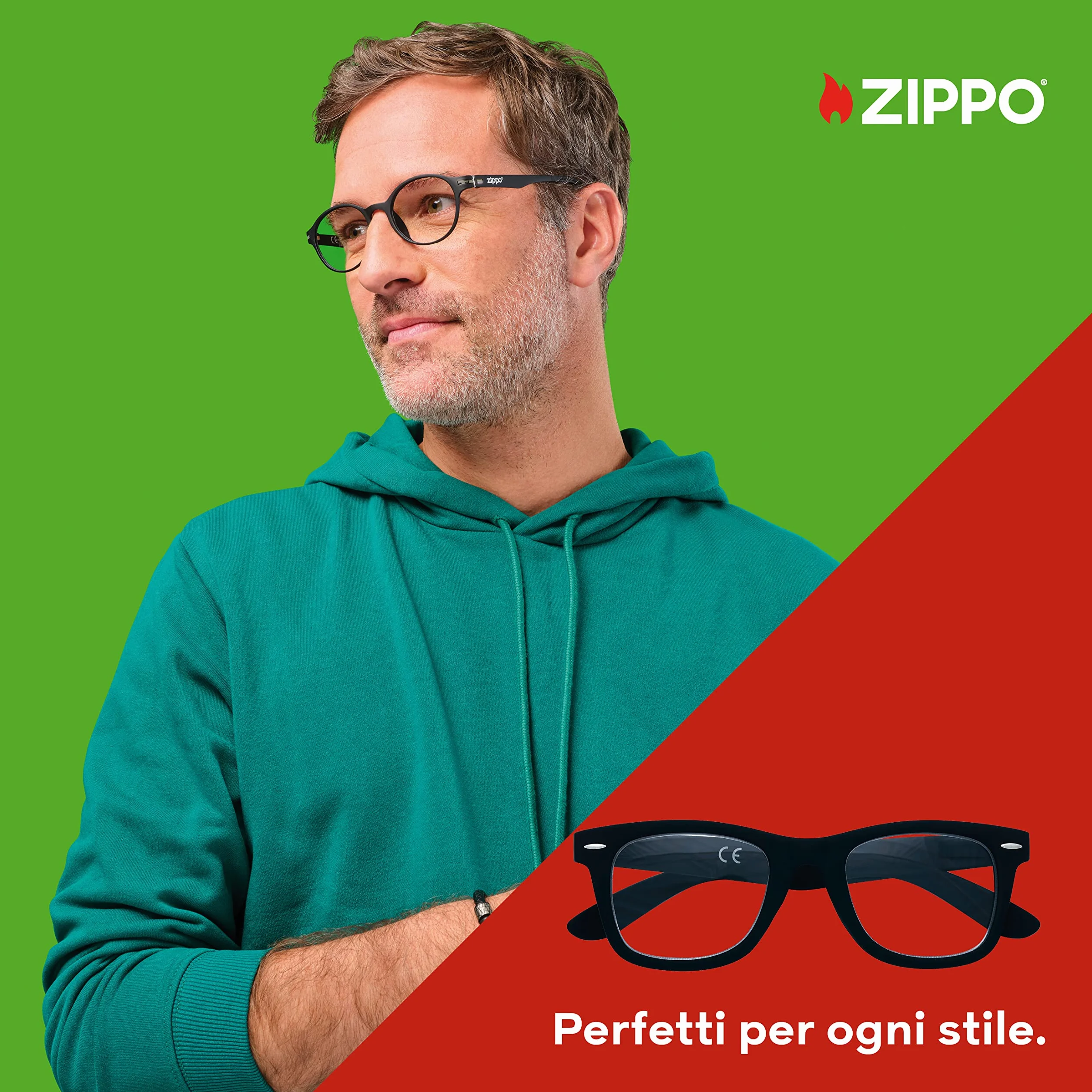 Zippo Occhiali da Lettura Soft Touch +2.00 Nero