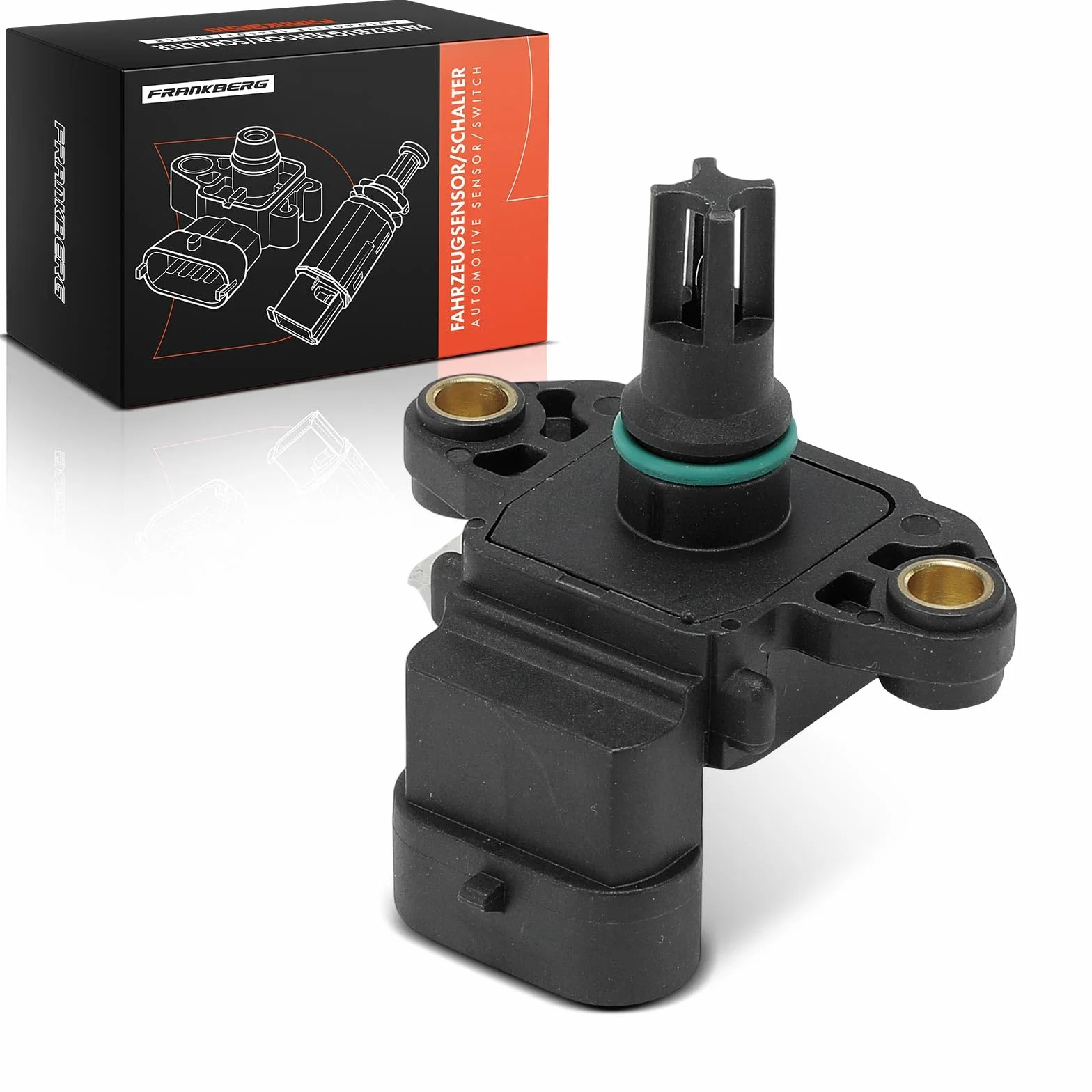 Frankberg Sensore pressione differenziale Pressione gas di scarico Compatibile con Punto Furgone/Compatto 188 Seicento/600 187 Strada Pick-up 178 278 Doblo Furgone/MPV 223 Doblo MPV 119 223 71728656