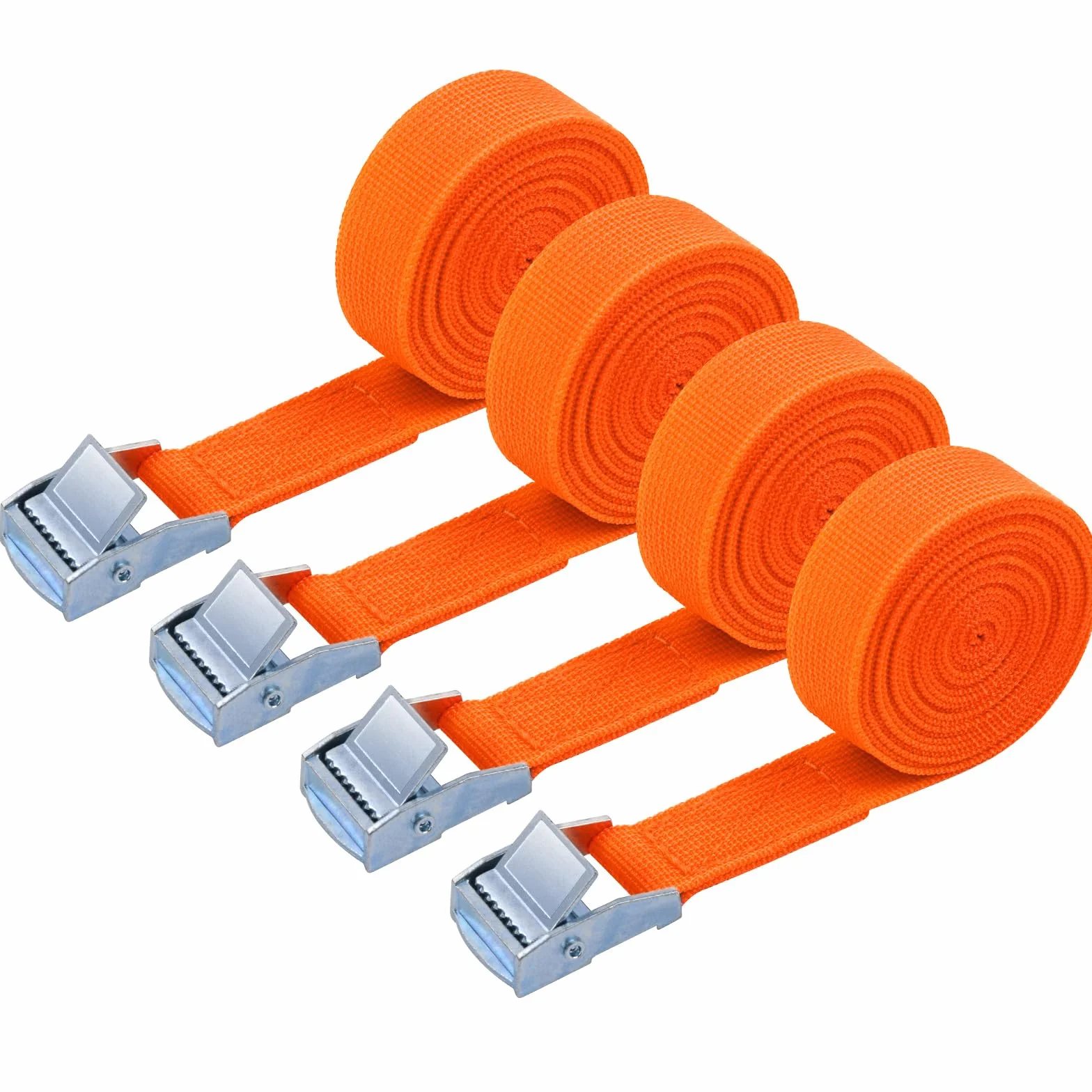 4 Pezzi 150 kg 6 M Cinghie di Tensione con Cricchetto 20 mm per Trasporto Merce