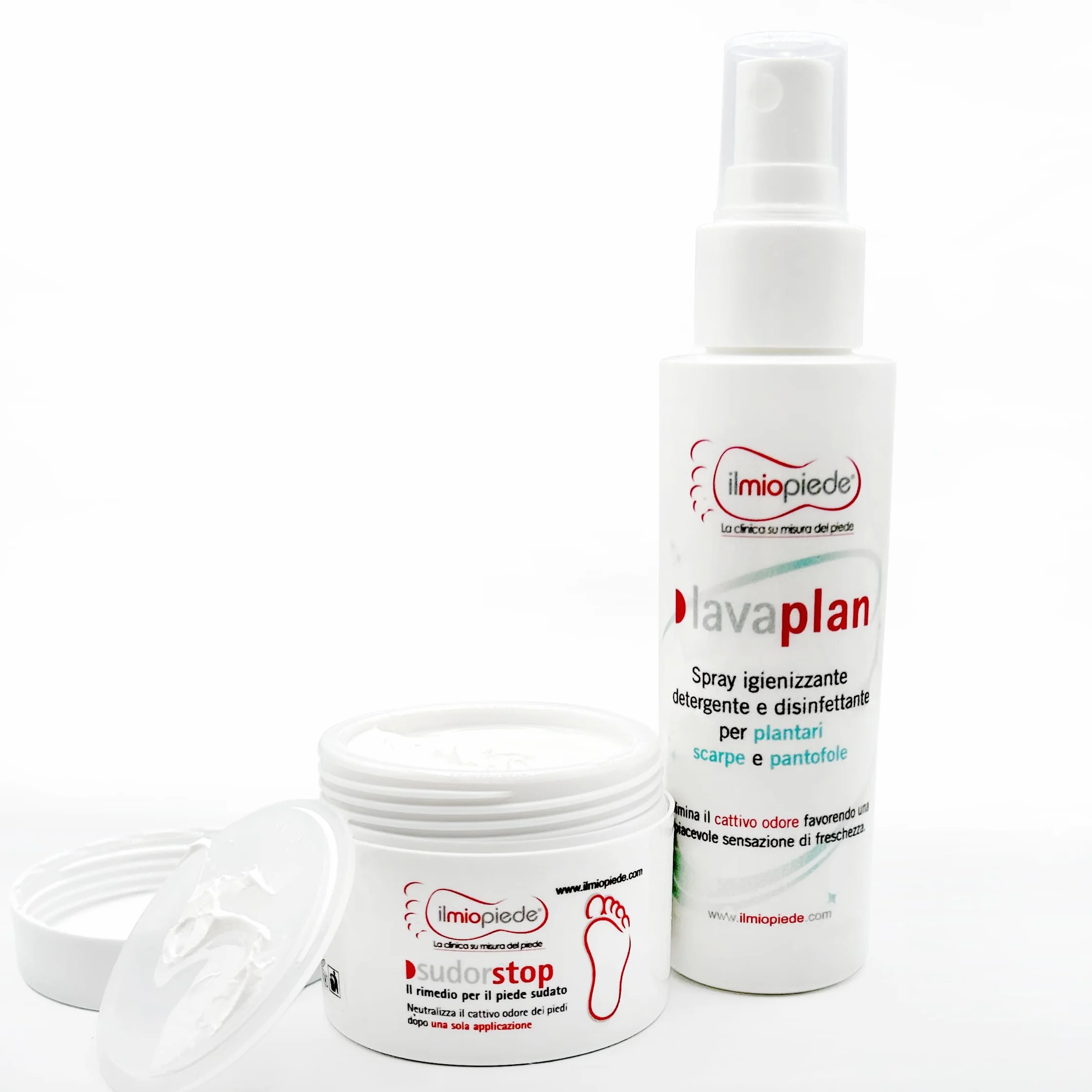 ODORSTOP LAVAPLAN + SUDORSTOP Spray igienizzante scarpe e Crema antisudore piedi Confezione Risparmio