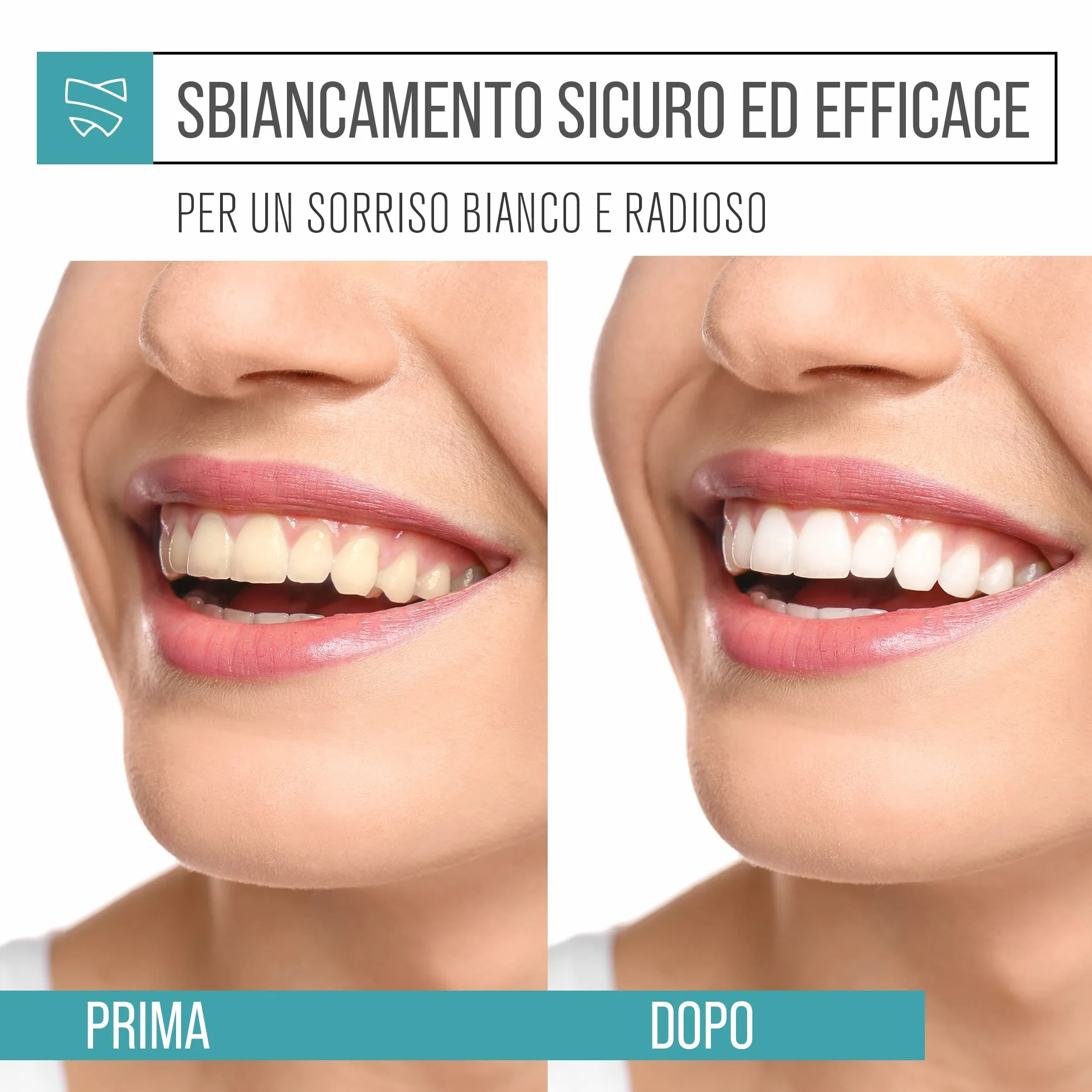 Polvere Sbiancante al Carbone per Denti, 100 g, Sbiancamento Naturale, Detox